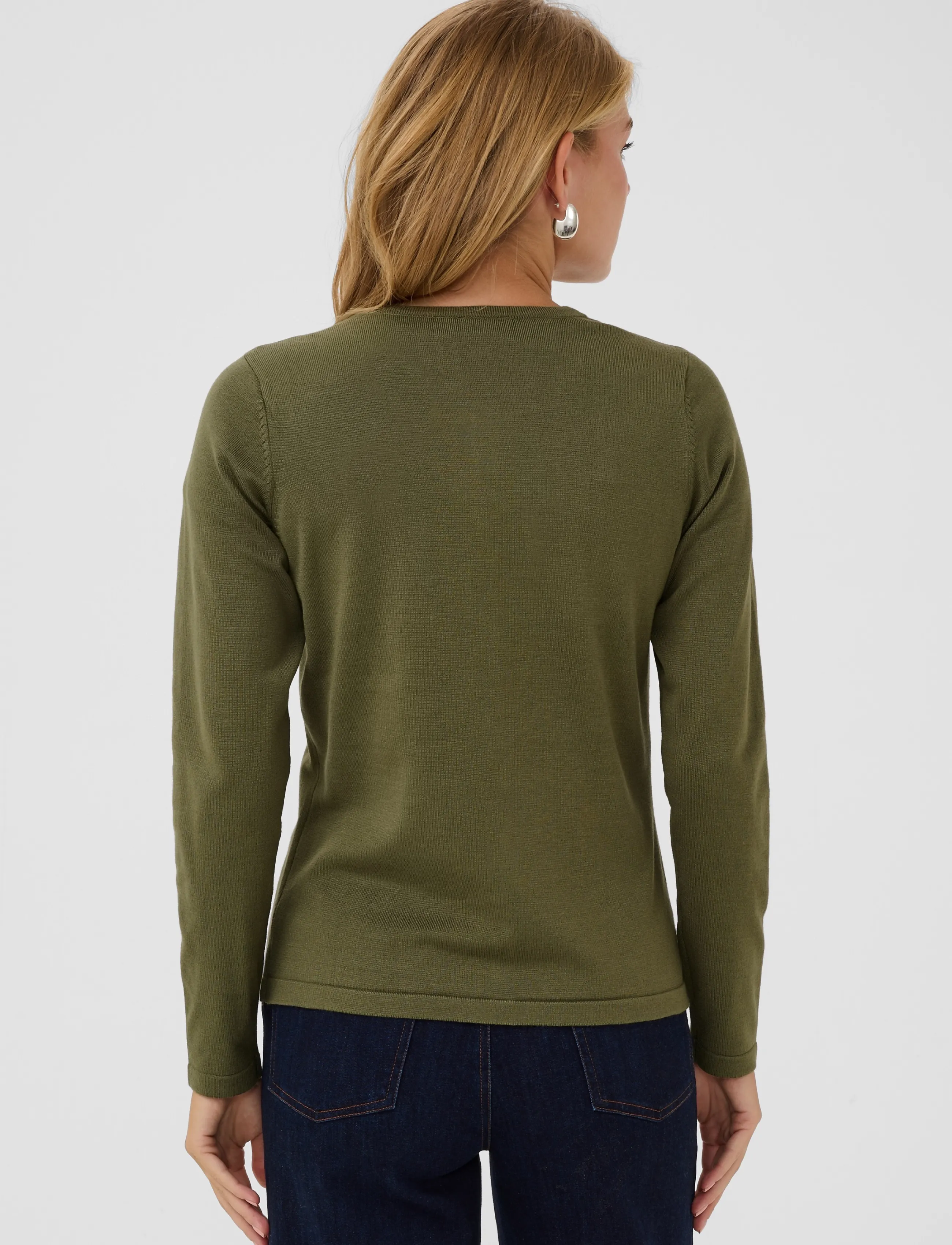 Saint Tropez - A8661, MilaSZ R-Neck Cardigan - die niedrigsten preise - four leaf clover melange - 3