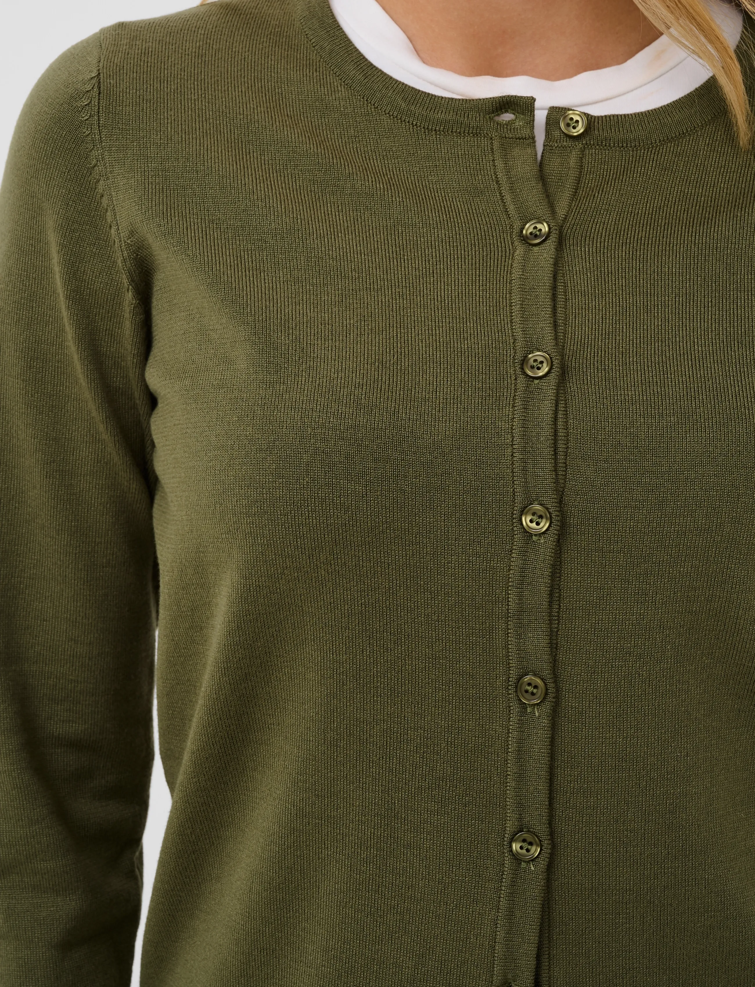 Saint Tropez - A8661, MilaSZ R-Neck Cardigan - die niedrigsten preise - four leaf clover melange - 4