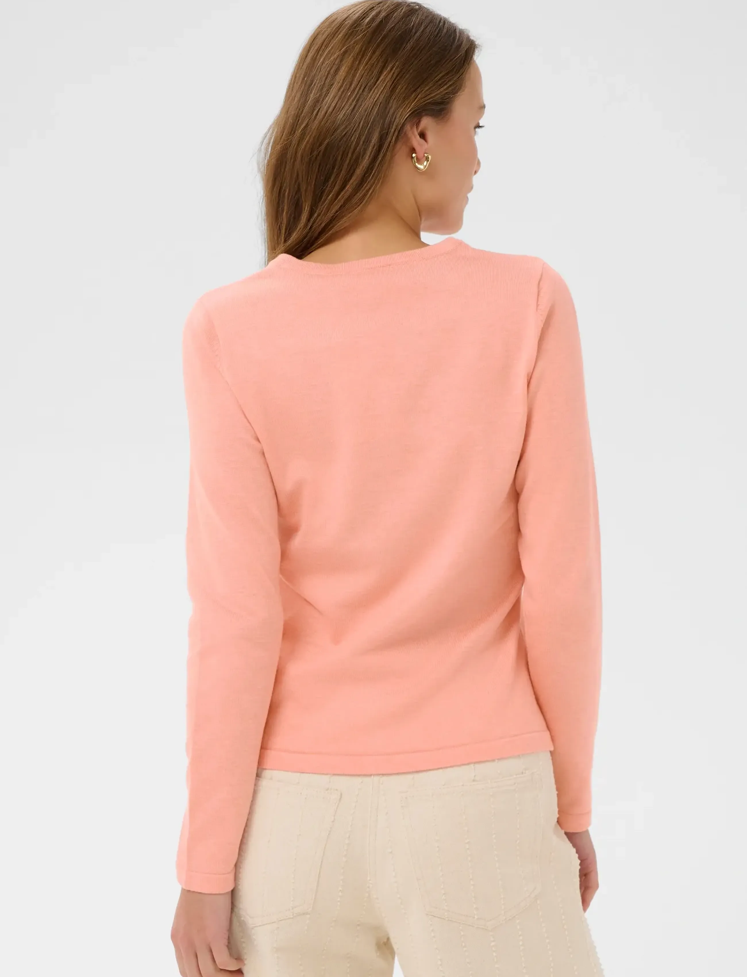 Saint Tropez - A8661, MilaSZ R-Neck Cardigan - kardiganid - blooming dahlia melange - 4