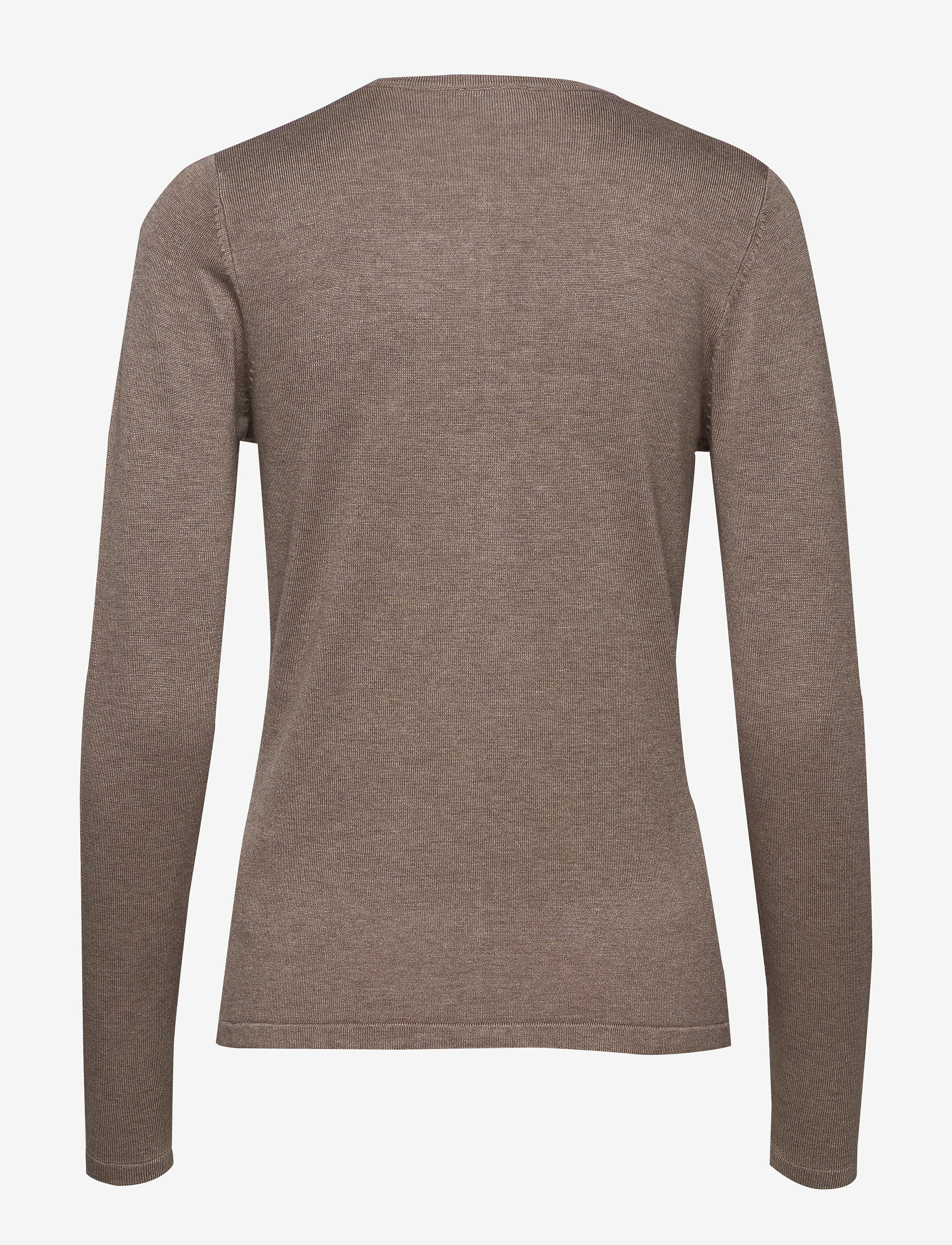 Saint Tropez - A8661, MilaSZ R-Neck Cardigan - cardigans - atmos melange - 2