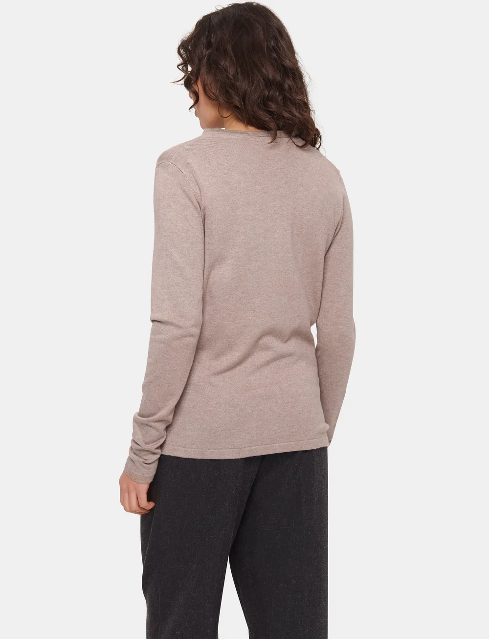 Saint Tropez - A8661, MilaSZ R-Neck Cardigan - neuletakit - atmos melange - 4