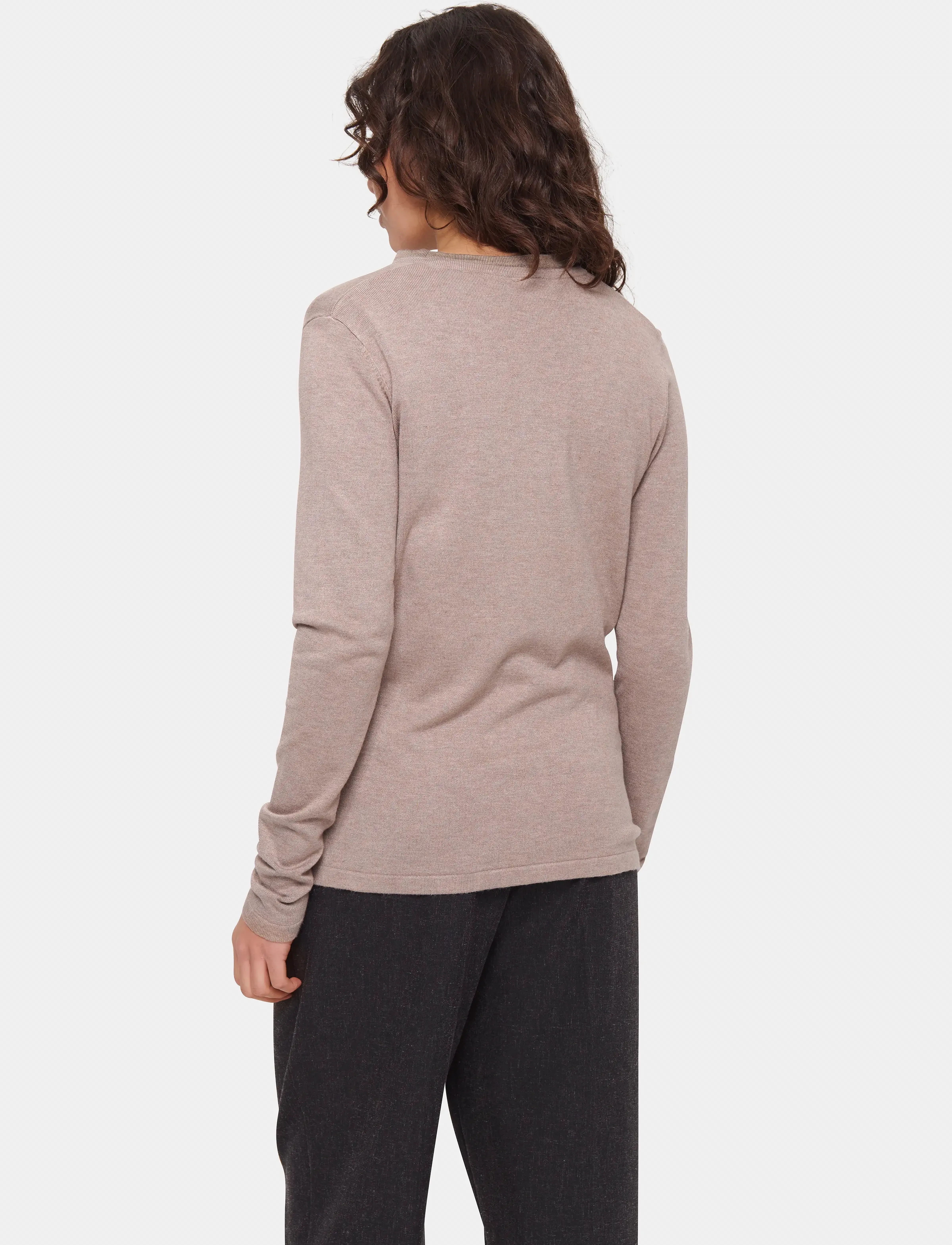 Saint Tropez - A8661, MilaSZ R-Neck Cardigan - strickjacken - atmos melange - 4