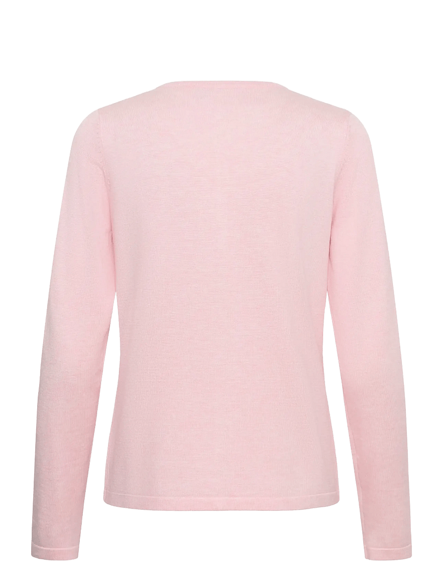 Saint Tropez - A8661, MilaSZ R-Neck Cardigan - strickjacken - ballerina melange - 2