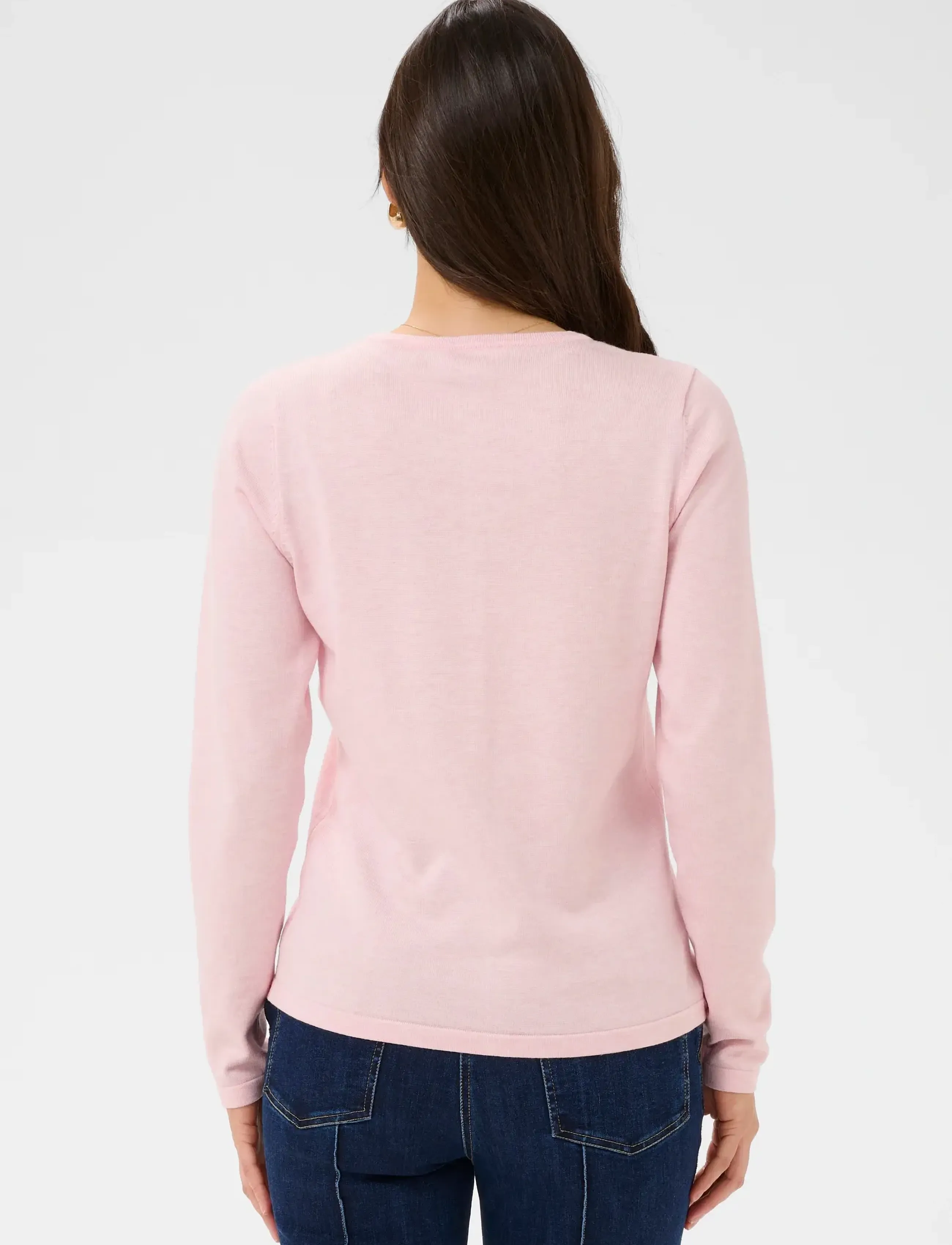 Saint Tropez - A8661, MilaSZ R-Neck Cardigan - strickjacken - ballerina melange - 4