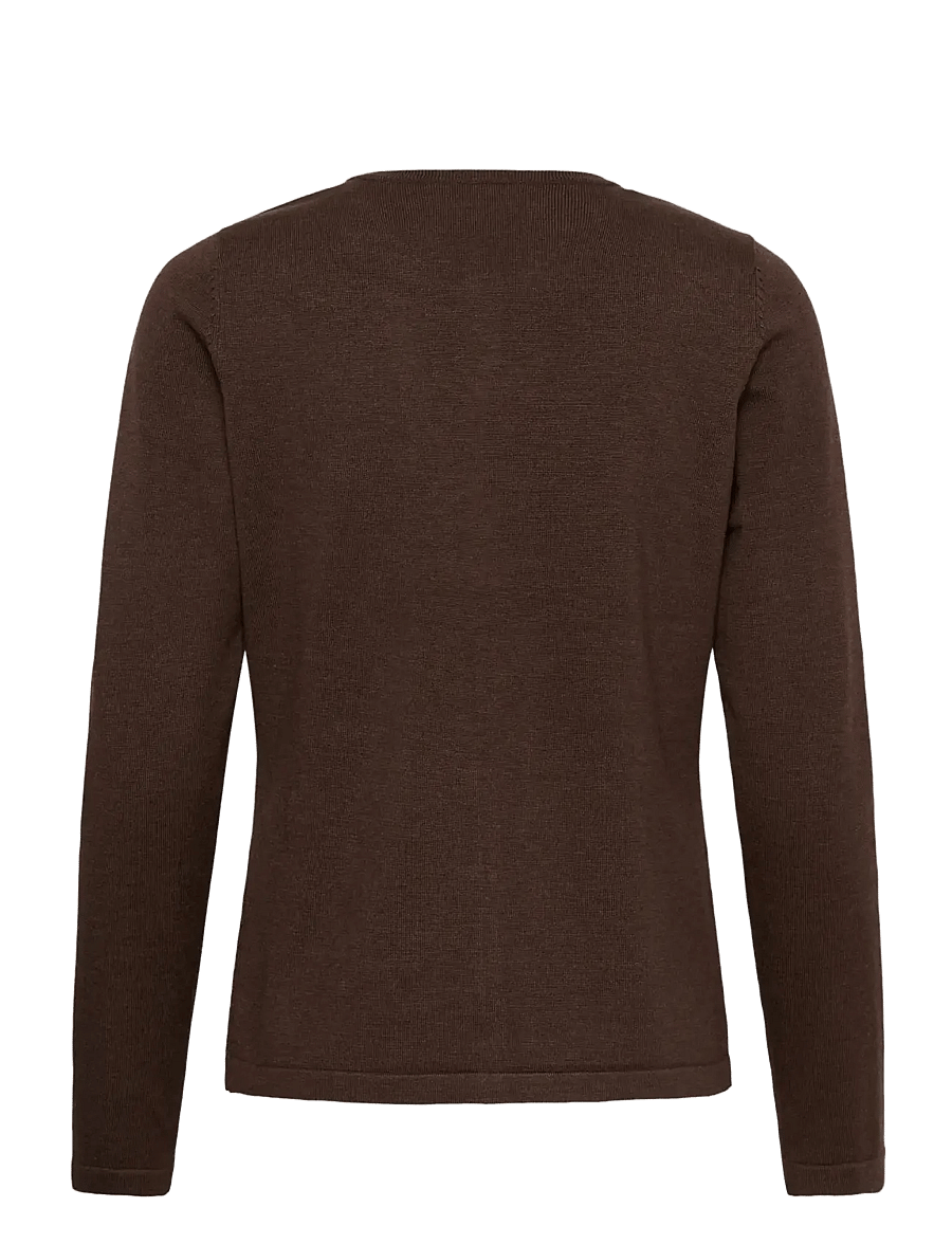 Saint Tropez - A8661, MilaSZ R-Neck Cardigan - strickjacken - bracken melange - 2