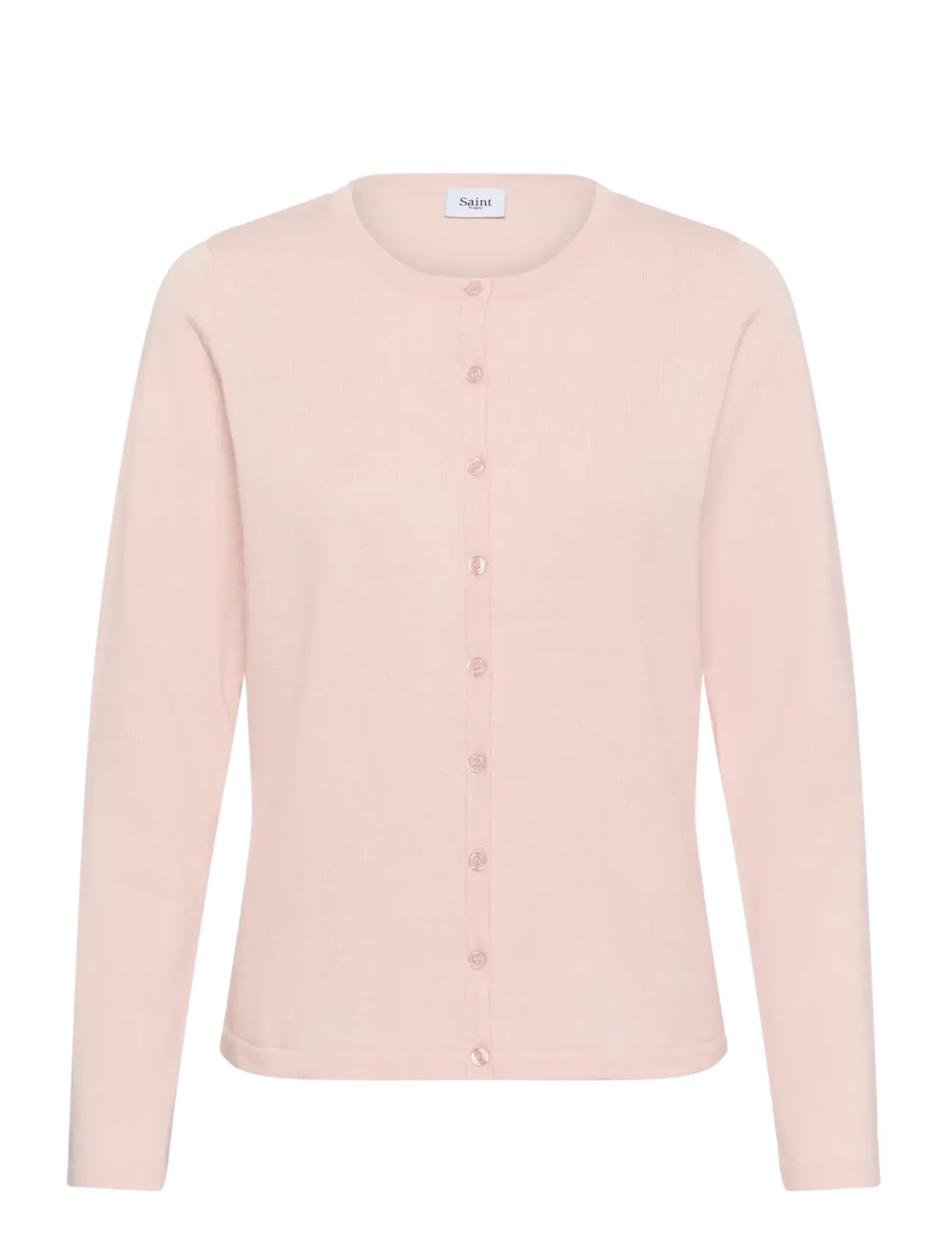 Saint Tropez A8661, MilaSZ R-Neck Cardigan - Saint Tropez - CHALK PINK / pink/rose
