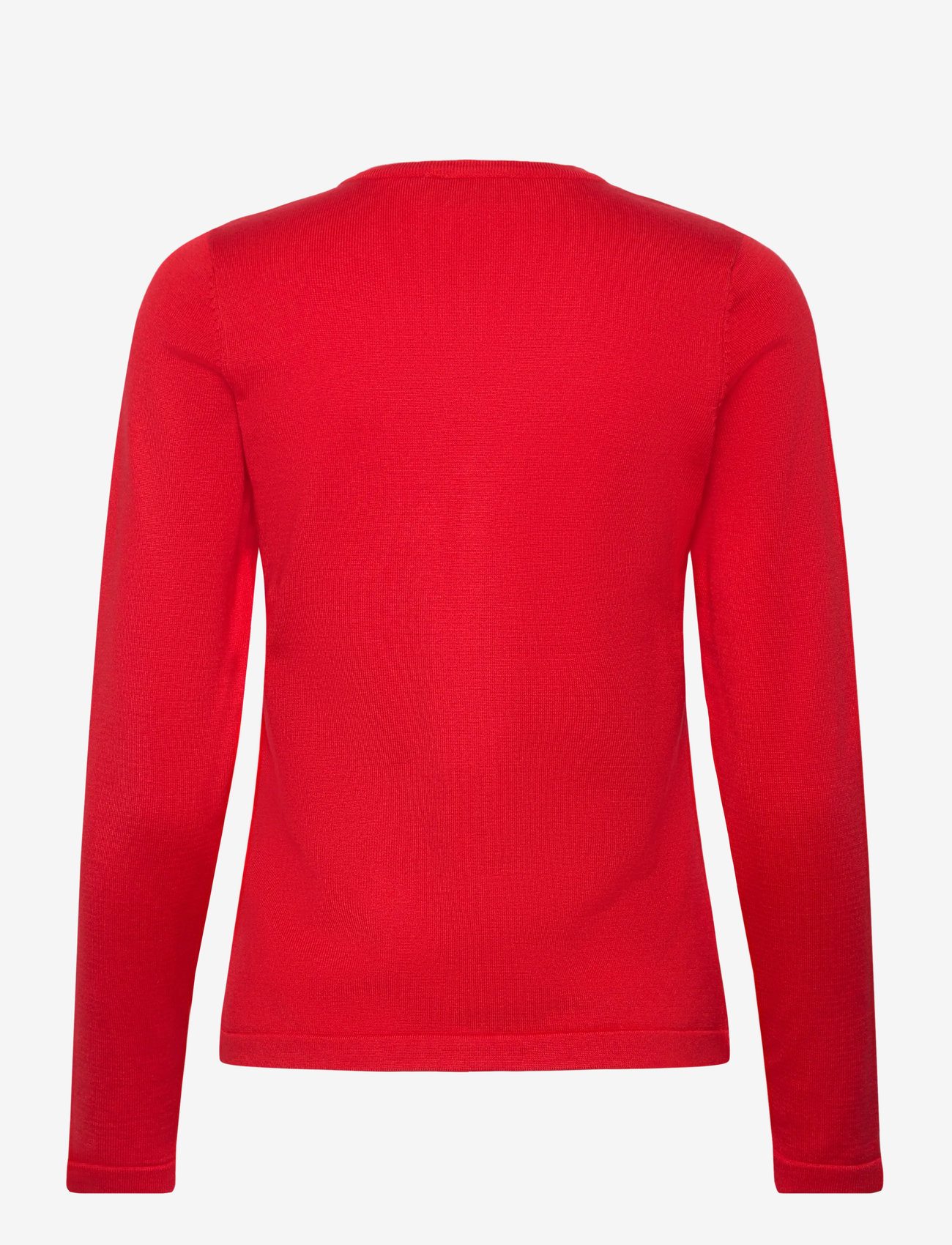 Saint Tropez - A8661, MilaSZ R-Neck Cardigan - cardigans - chinese red - 2