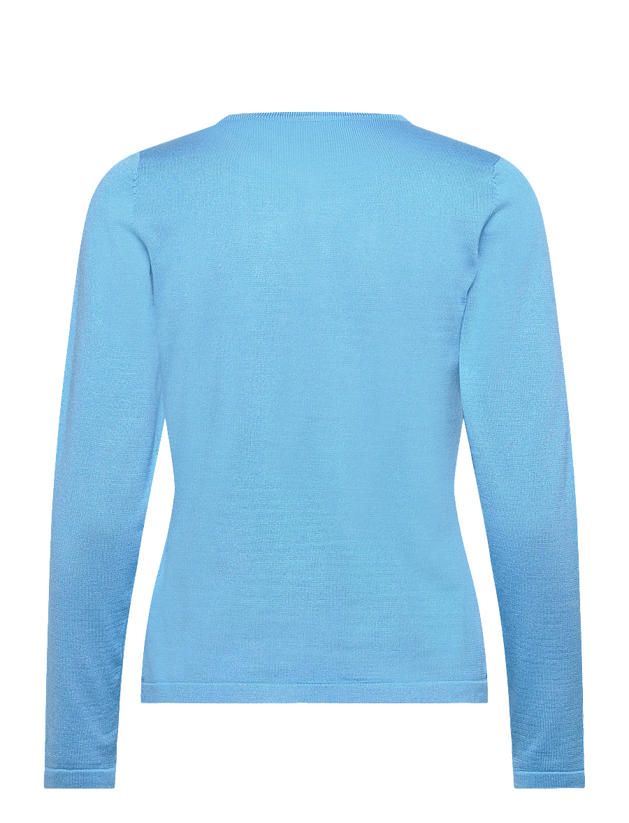 Saint Tropez - A8661, MilaSZ R-Neck Cardigan - strickjacken - ethereal blue - 1