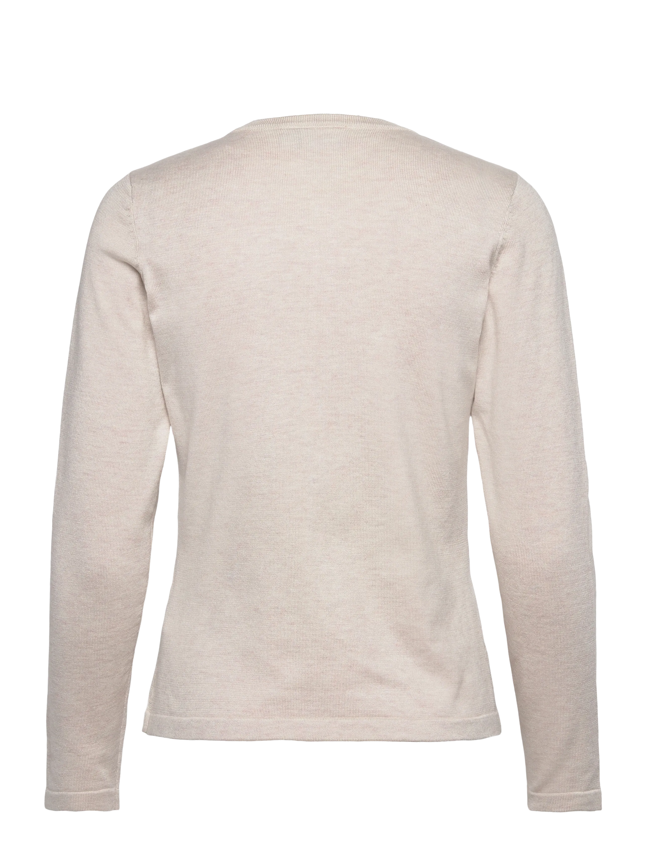 Saint Tropez - A8661, MilaSZ R-Neck Cardigan - cardigans - fog melange - 1