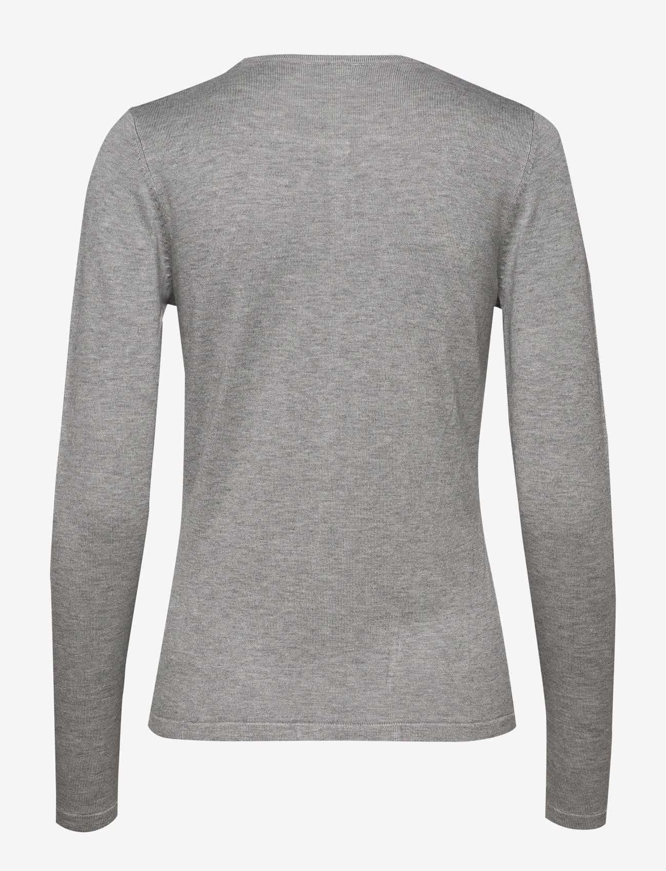 Saint Tropez - A8661, MilaSZ R-Neck Cardigan - kardiganai - pearl grey mel - 2