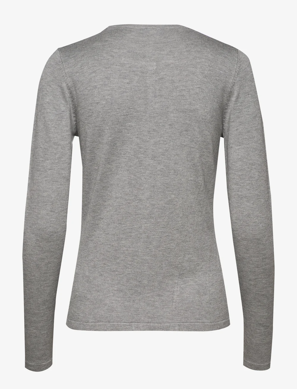 Saint Tropez - A8661, MilaSZ R-Neck Cardigan - koftor - pearl grey mel - 2