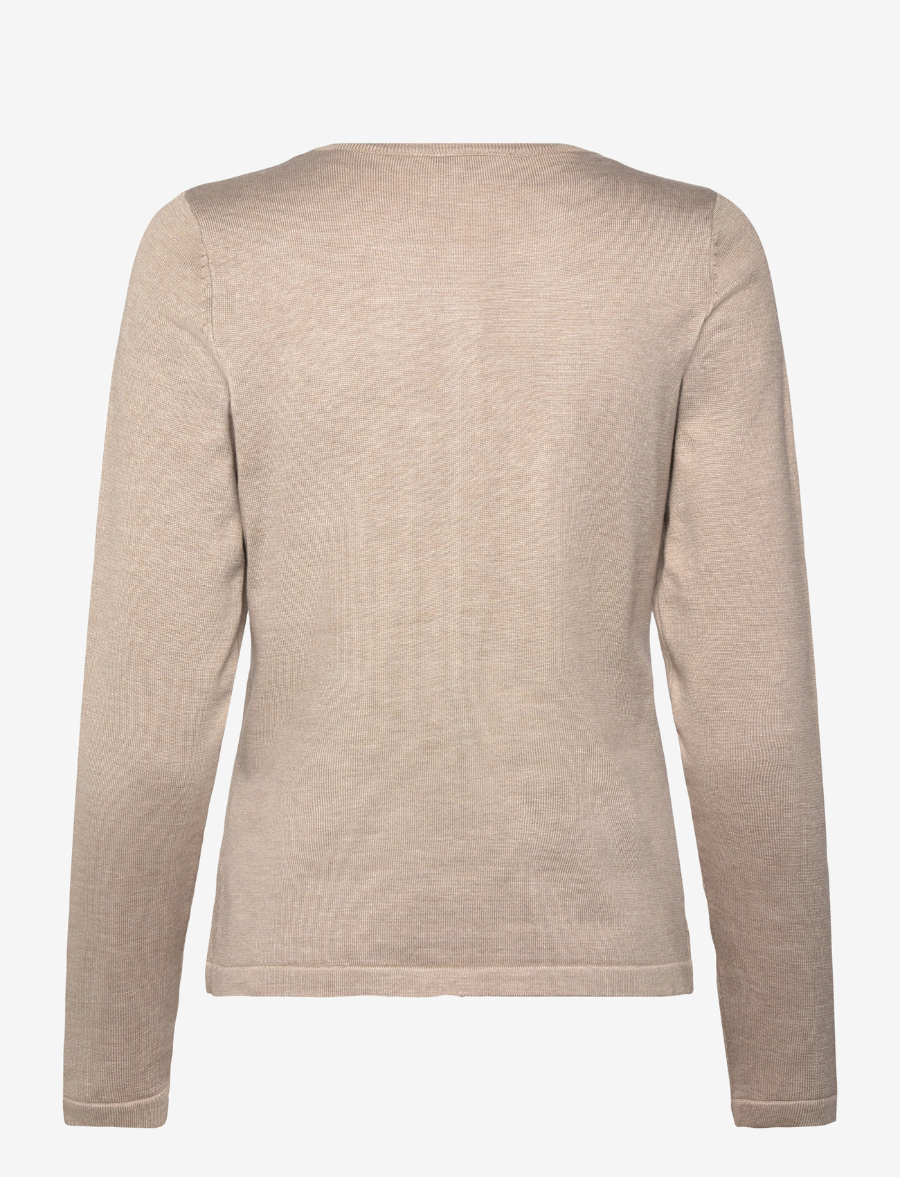 Saint Tropez - A8661, MilaSZ R-Neck Cardigan - kardiganai - plaza taupe melange - 1