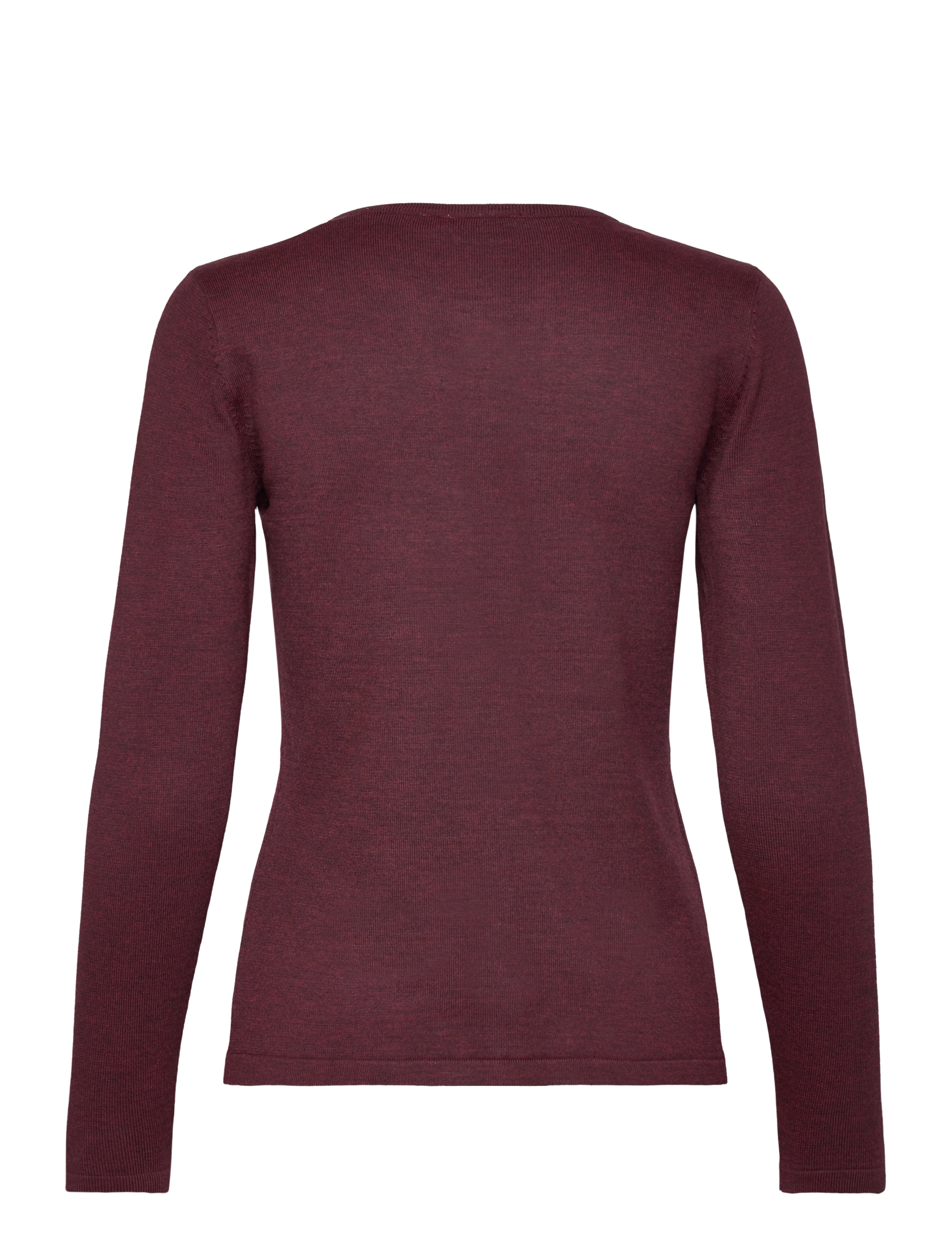 Saint Tropez - A8661, MilaSZ R-Neck Cardigan - lägsta priserna - tawny port melange - 2