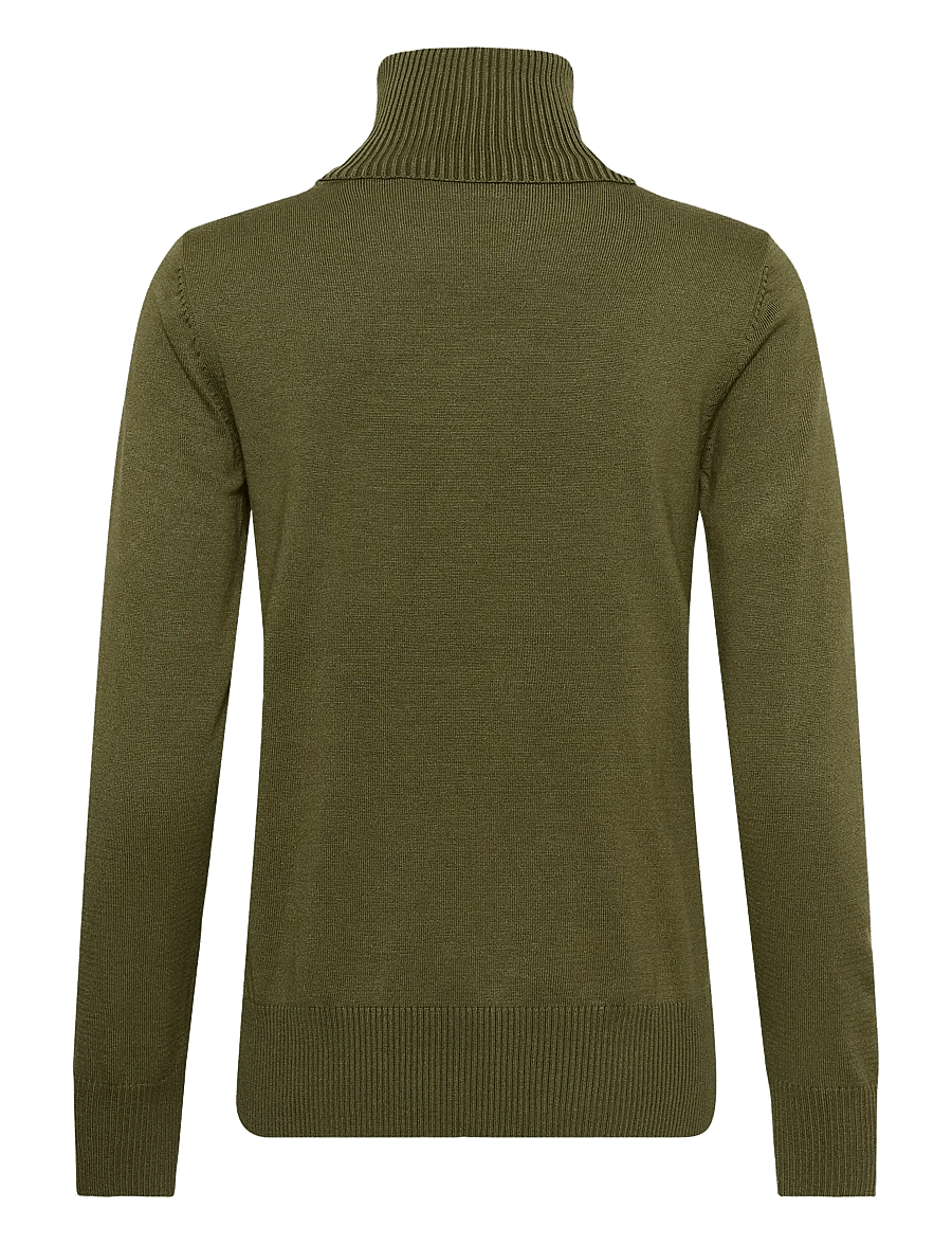 Saint Tropez - J2046, MilaSZ Rollneck Pullover - rullekraver - four leaf clover melange - 2