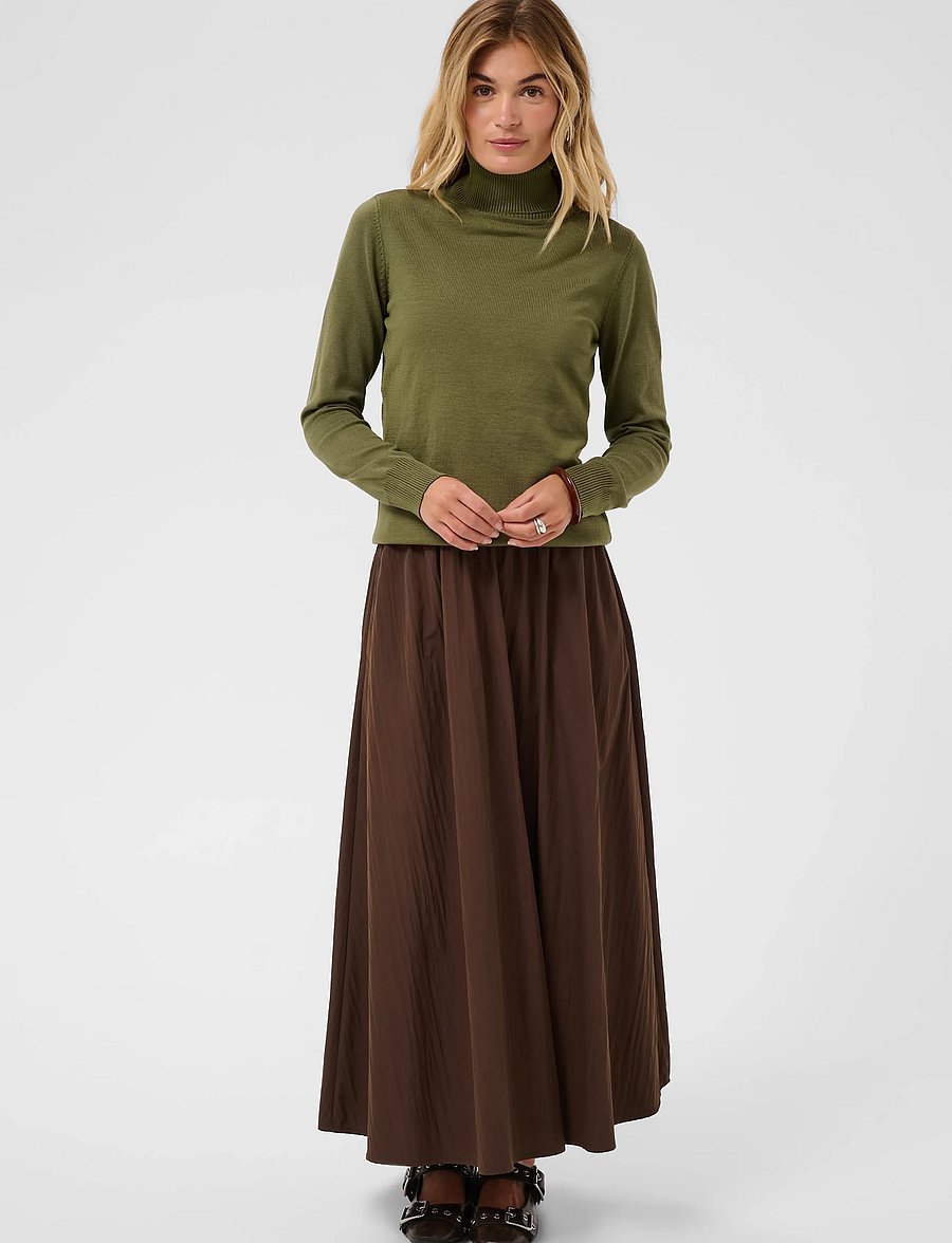 Saint Tropez - J2046, MilaSZ Rollneck Pullover - rullekraver - four leaf clover melange - 0