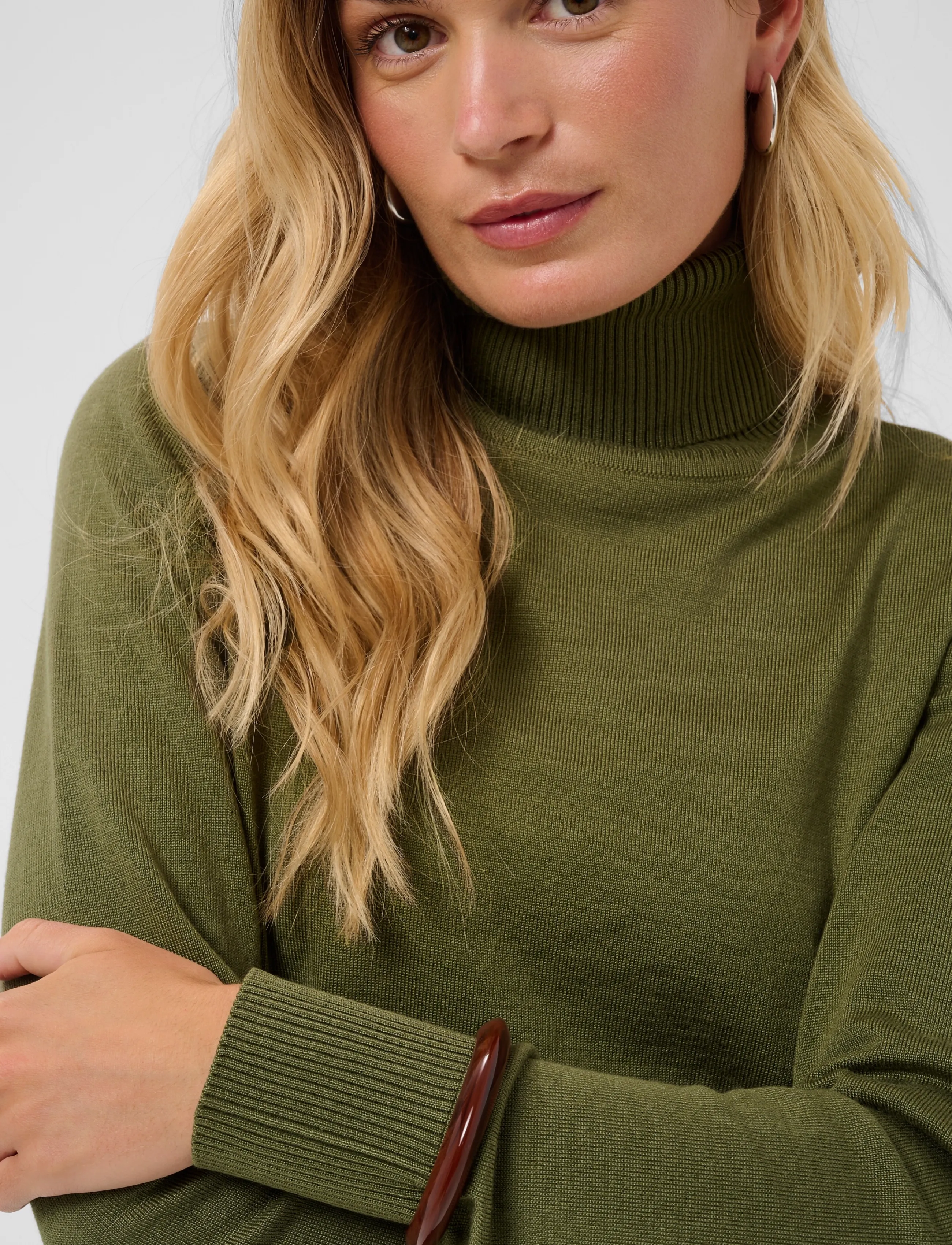 Saint Tropez - J2046, MilaSZ Rollneck Pullover - rollkragenpullover - four leaf clover melange - 5