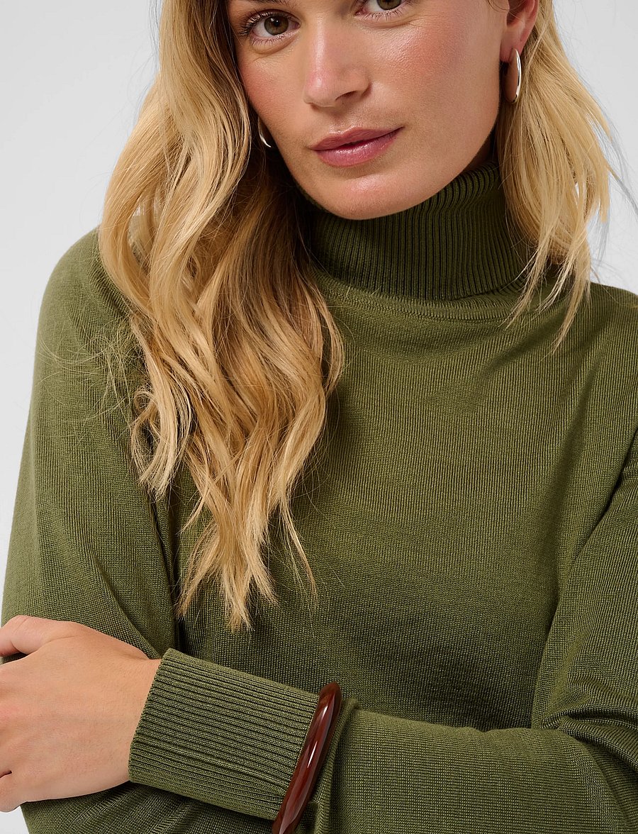 Saint Tropez - J2046, MilaSZ Rollneck Pullover - rullekraver - four leaf clover melange - 5