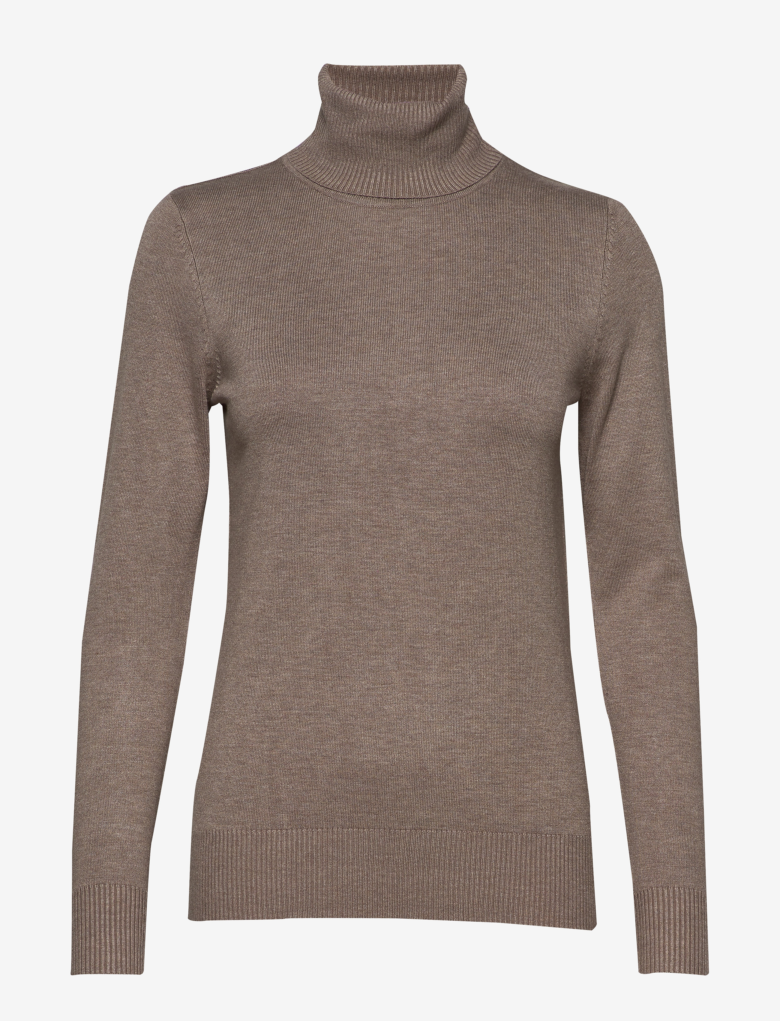 Saint Tropez J2046, MilaSZ Rollneck Pullover - Transitional Layering - ATMOS MELANGE / brown