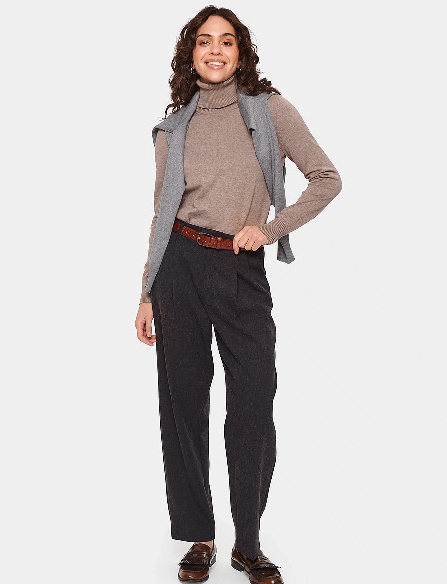 Saint Tropez - J2046, MilaSZ Rollneck Pullover - polotröjor - atmos melange - 3