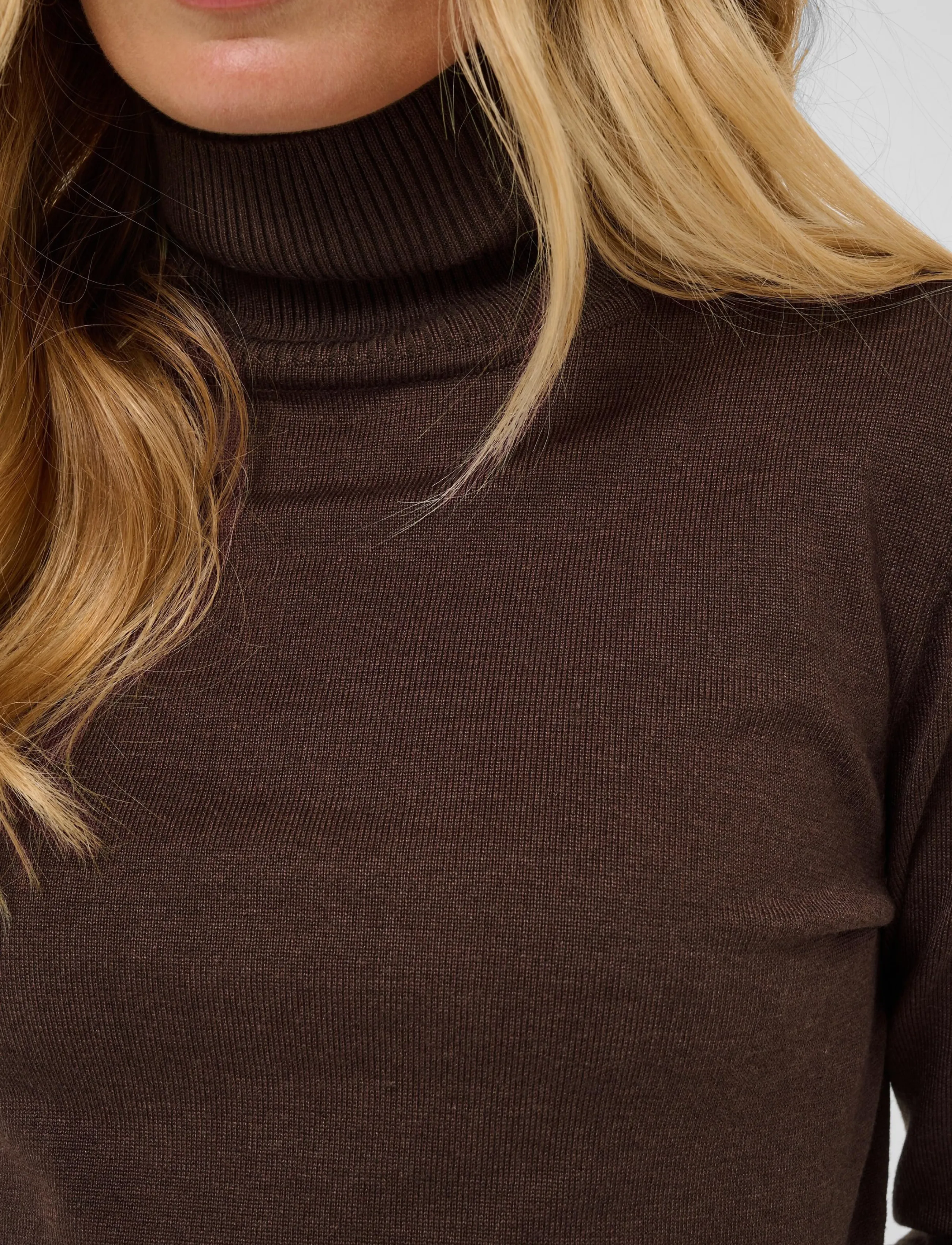 Saint Tropez - J2046, MilaSZ Rollneck Pullover - turtlenecks - bracken melange - 4