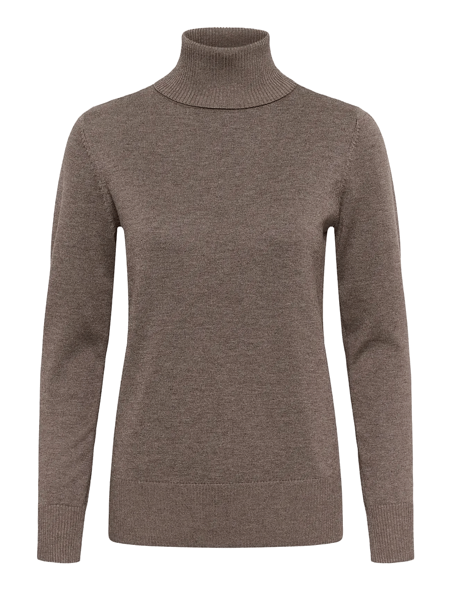 Saint Tropez - J2046, MilaSZ Rollneck Pullover - rullekraver - mink melange - 1