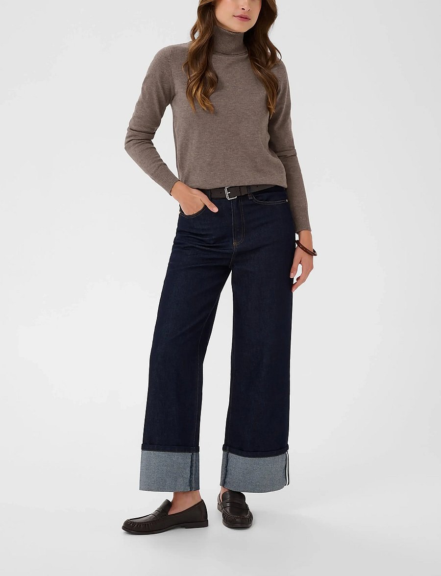 Saint Tropez - J2046, MilaSZ Rollneck Pullover - rullekraver - mink melange - 0