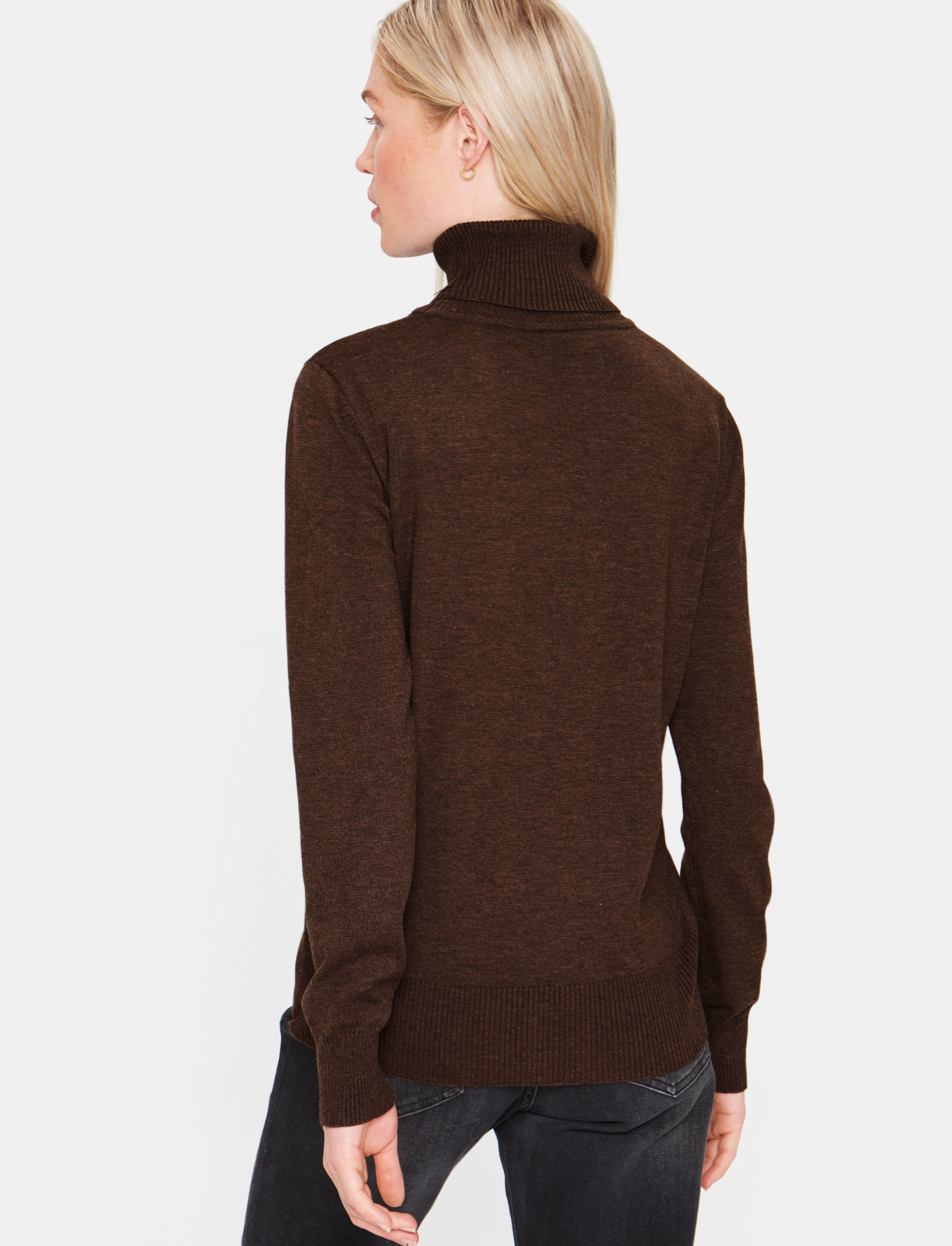 Saint Tropez - J2046, MilaSZ Rollneck Pullover - die niedrigsten preise - mink melange - 4