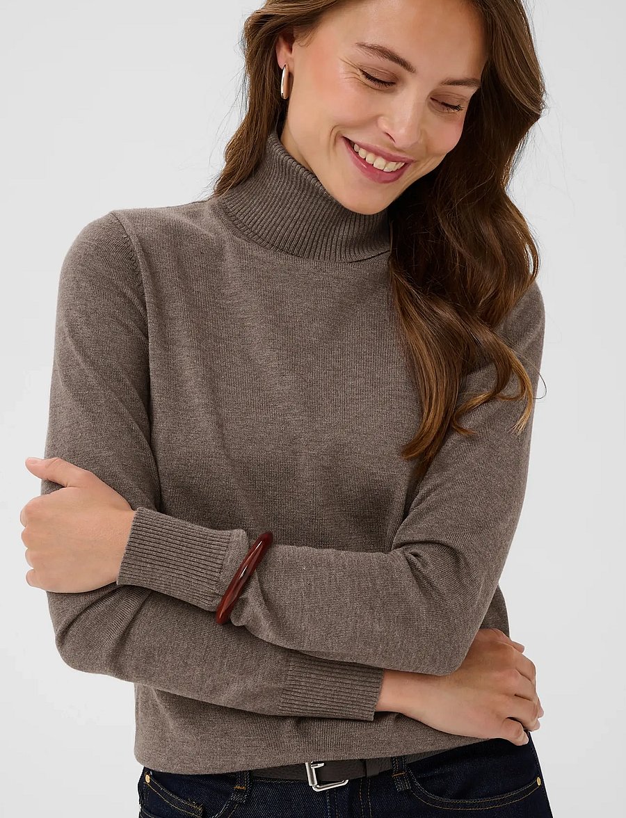 Saint Tropez - J2046, MilaSZ Rollneck Pullover - rullekraver - mink melange - 5