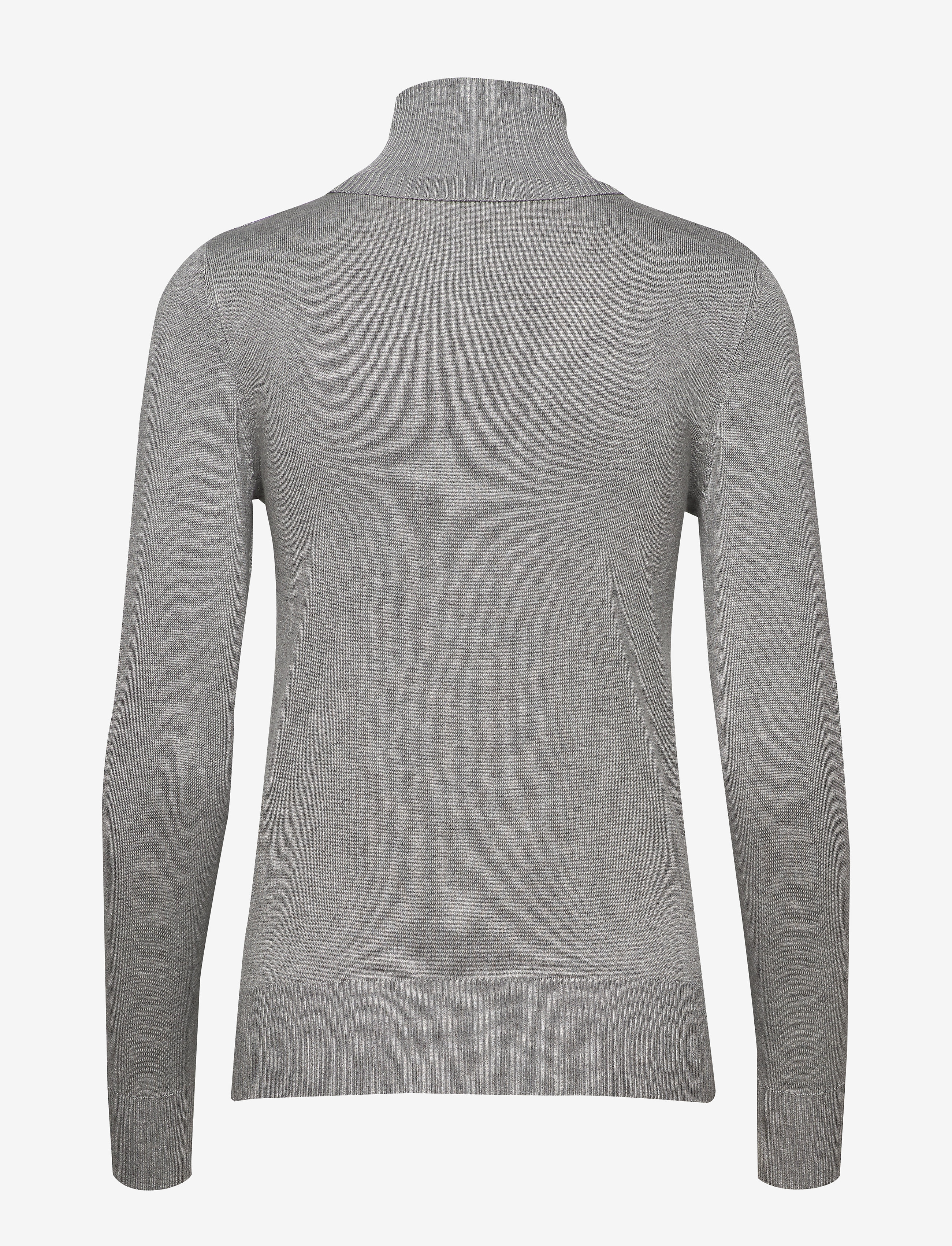 Saint Tropez - J2046, MilaSZ Rollneck Pullover - kõrge kaelusega kudumid - pearl grey mel - 2