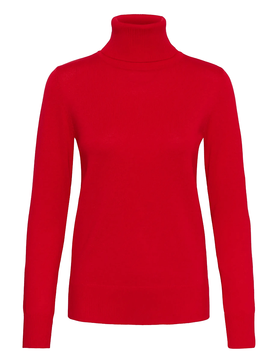 Saint Tropez - J2046, MilaSZ Rollneck Pullover - polotröjor - true red - 1