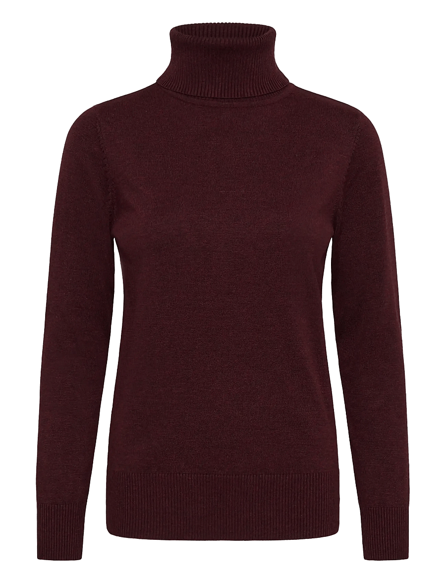 Saint Tropez - J2046, MilaSZ Rollneck Pullover - polotröjor - winetasting melange - 1
