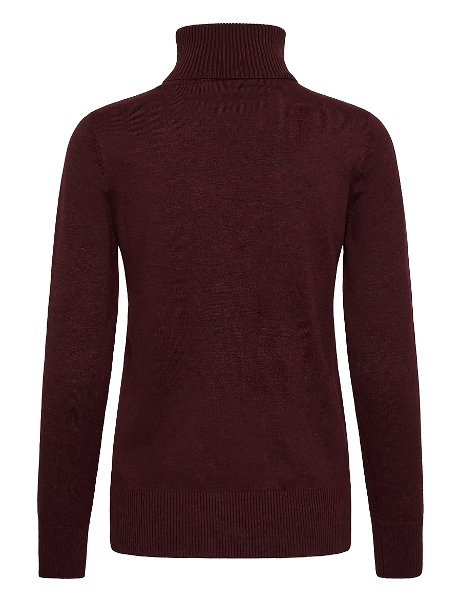 Saint Tropez - J2046, MilaSZ Rollneck Pullover - polotröjor - winetasting melange - 2