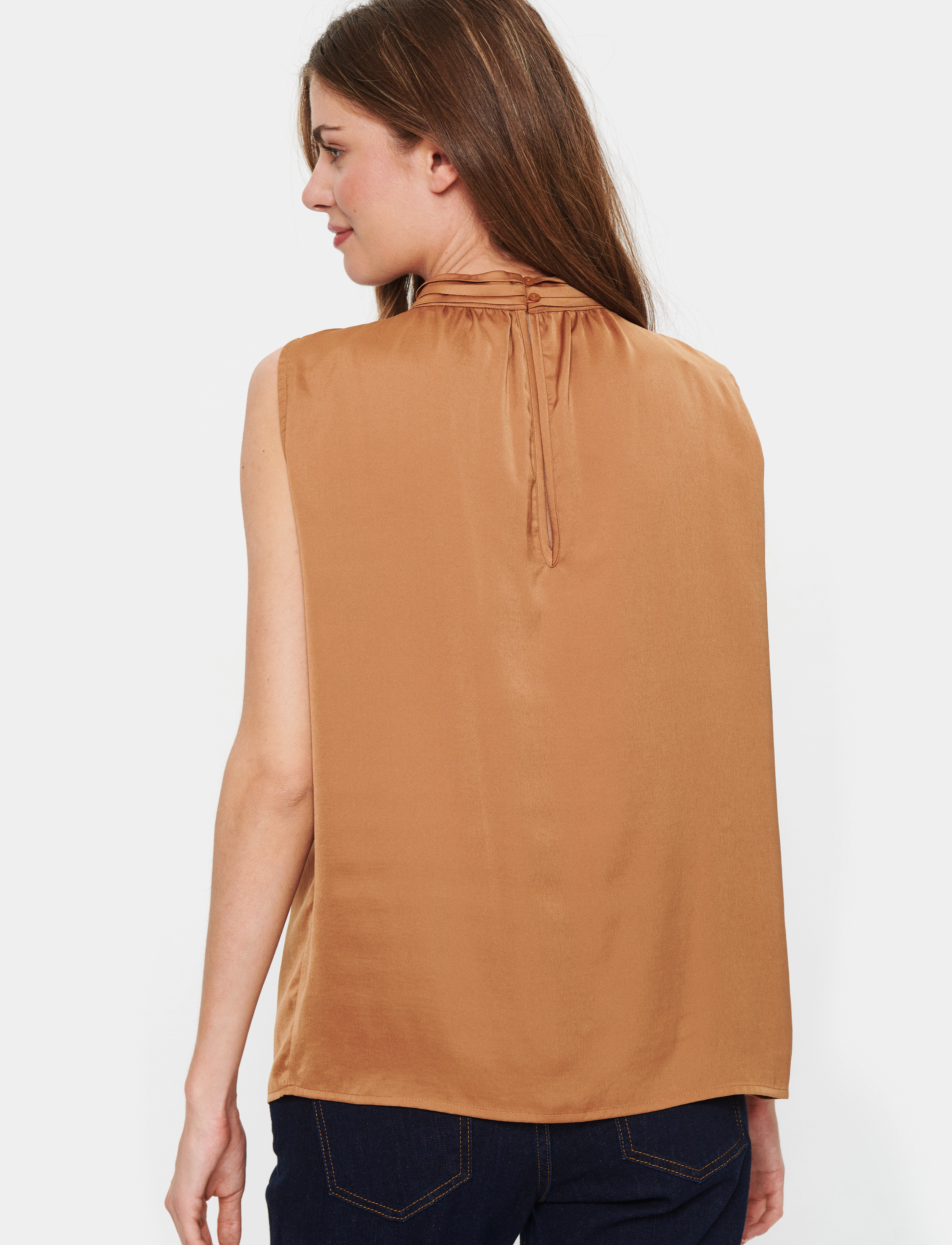 Saint Tropez - AileenSZ Top - Ärmlösa blusar - camel brown - 4