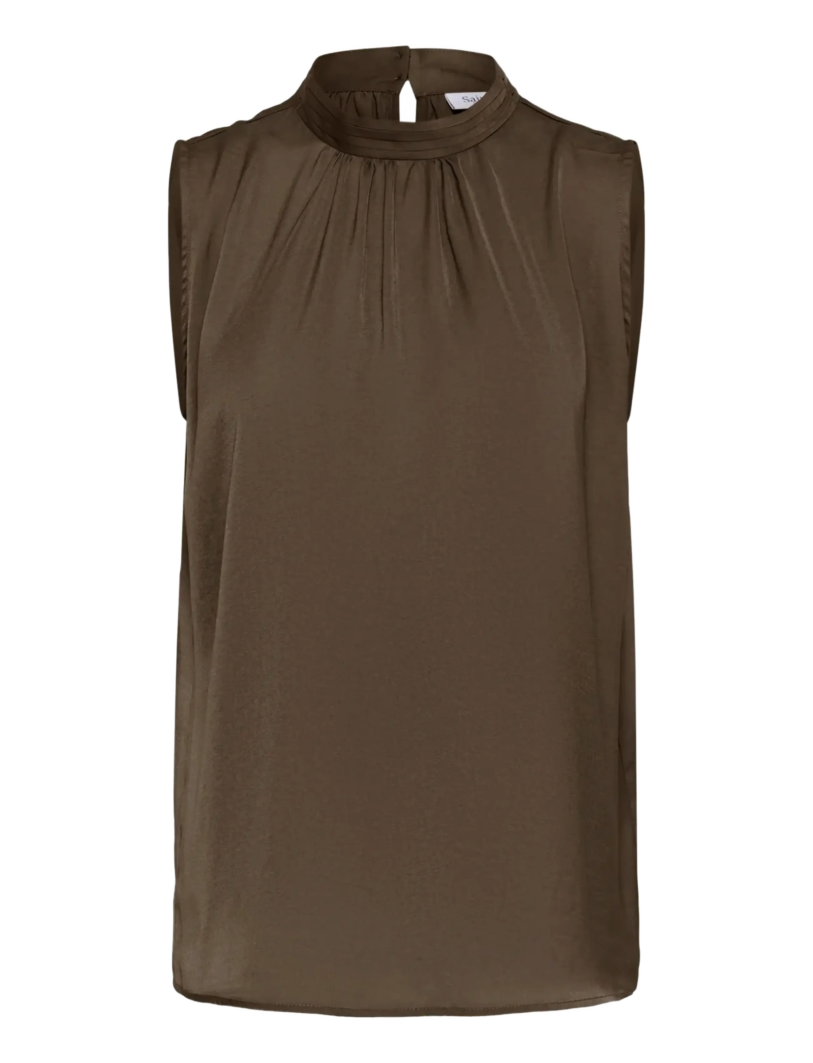 Saint Tropez - AileenSZ Top - sleeveless blouses - chocolate brown - 1