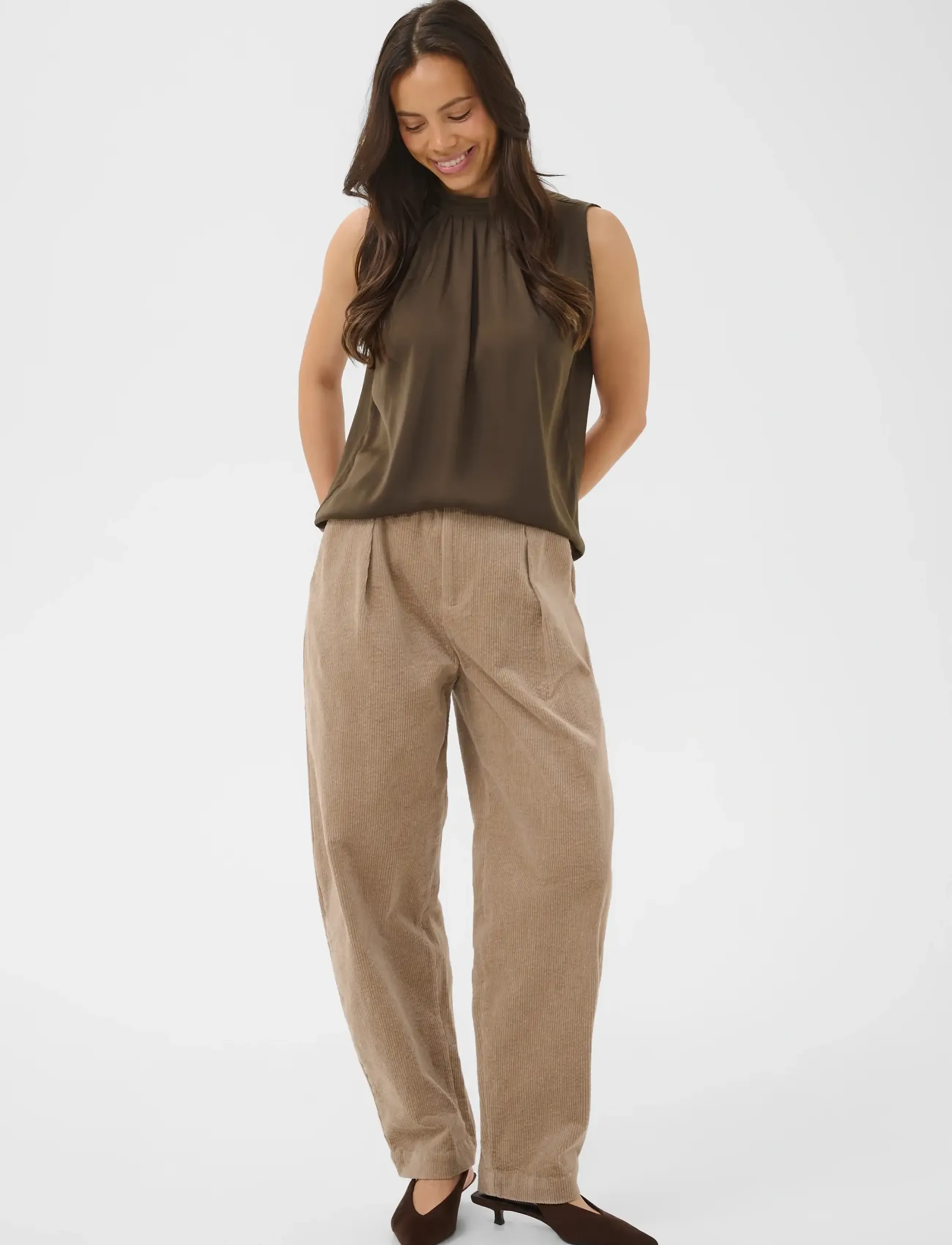 Saint Tropez - AileenSZ Top - Ärmlösa blusar - chocolate brown - 3