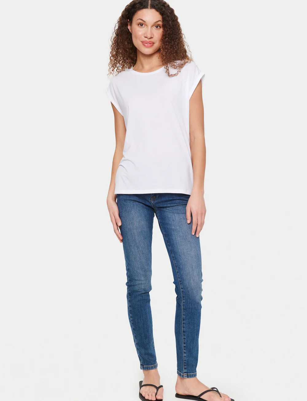 Saint Tropez - U1520, AdeliaSZ T-Shirt - t-shirts - bright white - 3