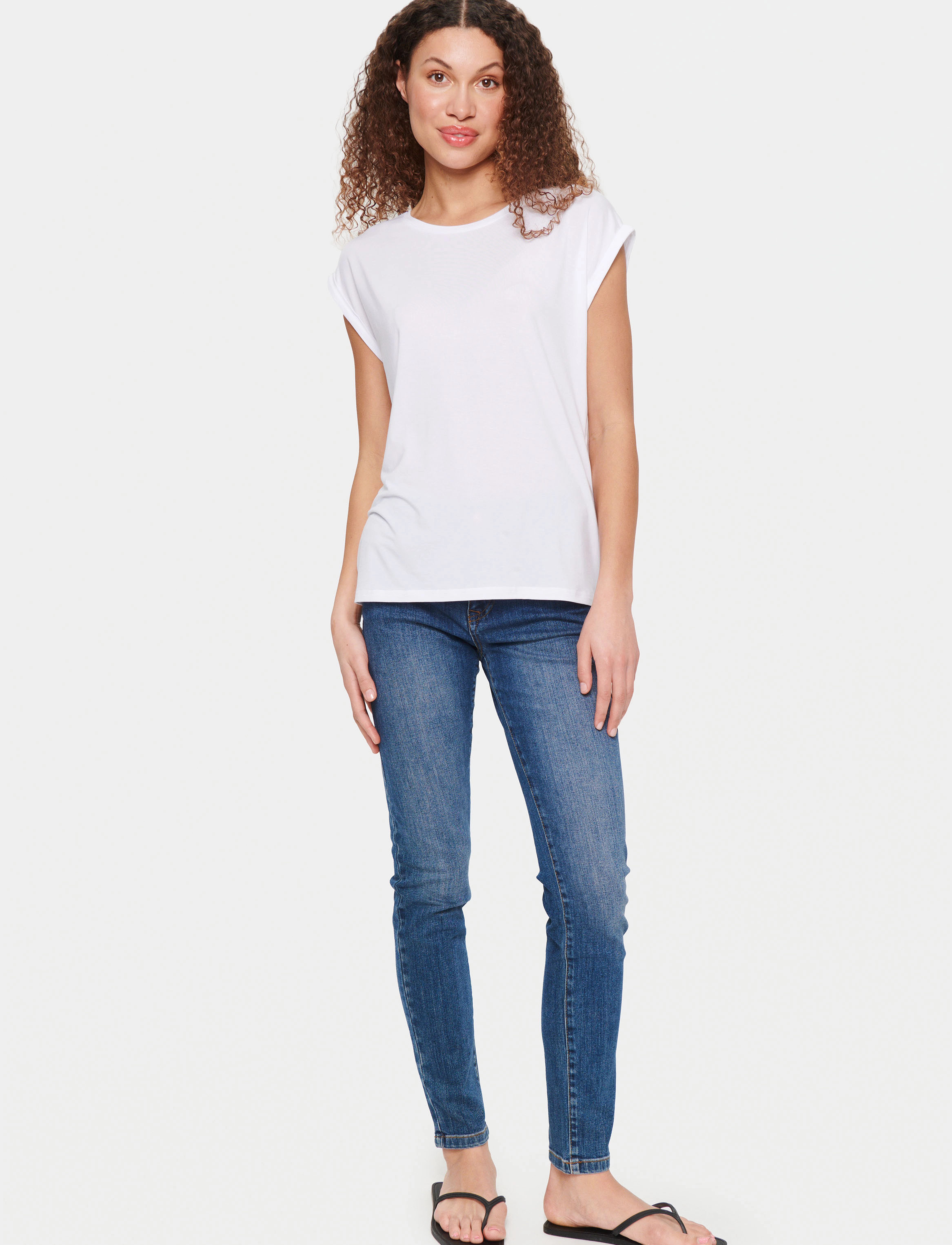 Saint Tropez - U1520, AdeliaSZ T-Shirt - t-shirts - bright white - 3