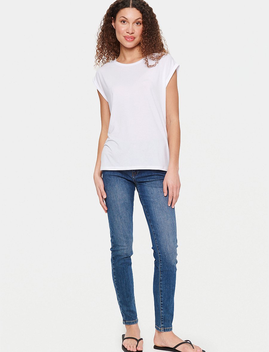 Saint Tropez - U1520, AdeliaSZ T-Shirt - t-shirts - bright white - 3
