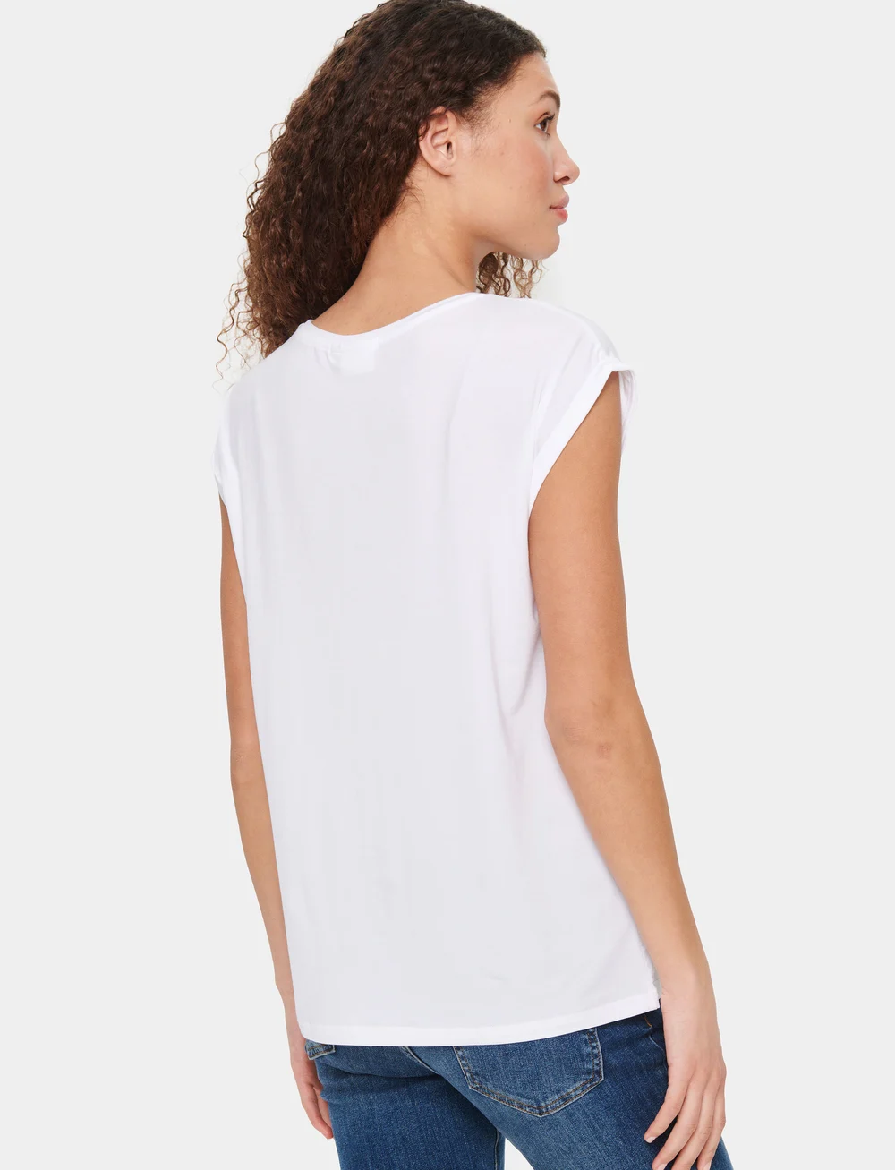 Saint Tropez - U1520, AdeliaSZ T-Shirt - t-shirts - bright white - 4
