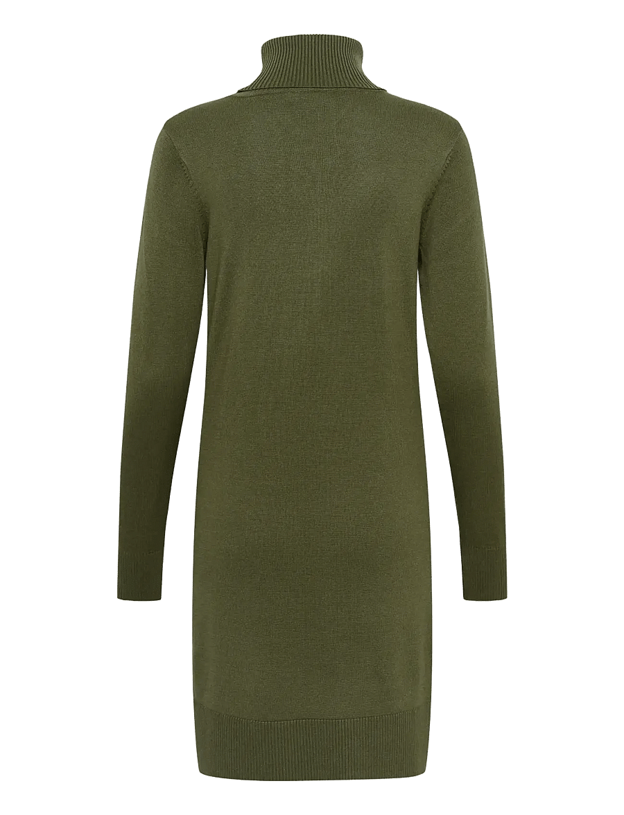 Saint Tropez - U6801, MilaSZ Rollneck Dress - strickkleider - four leaf clover melange - 2