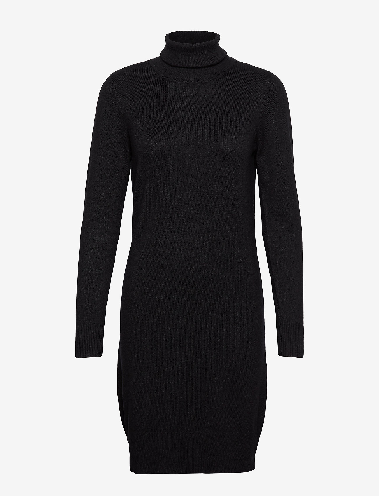 Saint Tropez - U6801, MilaSZ Rollneck Dress - kootud kleidid - black - 1