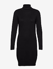 Saint Tropez - U6801, MilaSZ Rollneck Dress - knitted dresses - black - 0