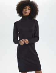 Saint Tropez - U6801, MilaSZ Rollneck Dress - knitted dresses - black - 2