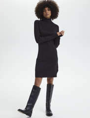 Saint Tropez - U6801, MilaSZ Rollneck Dress - knitted dresses - black - 3
