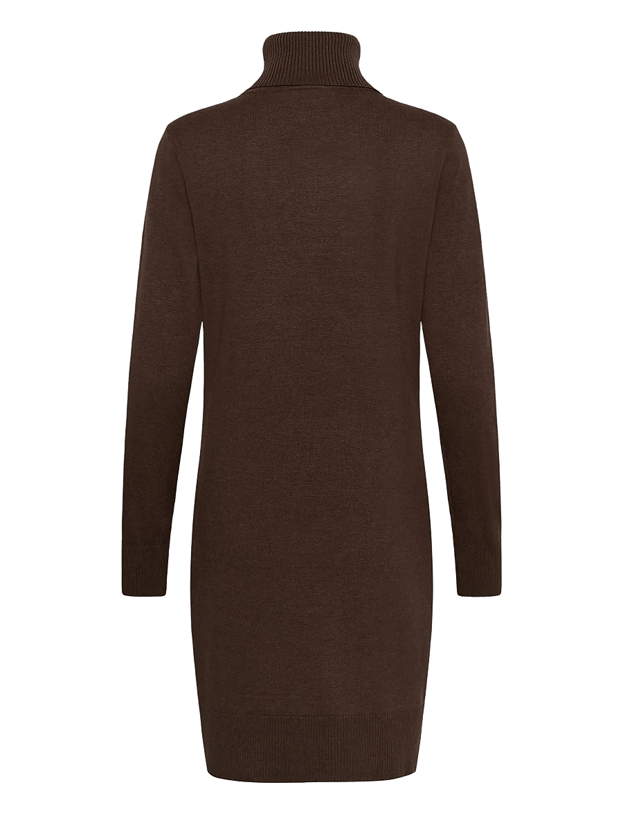 Saint Tropez - U6801, MilaSZ Rollneck Dress - strikkjoler - bracken melange - 2