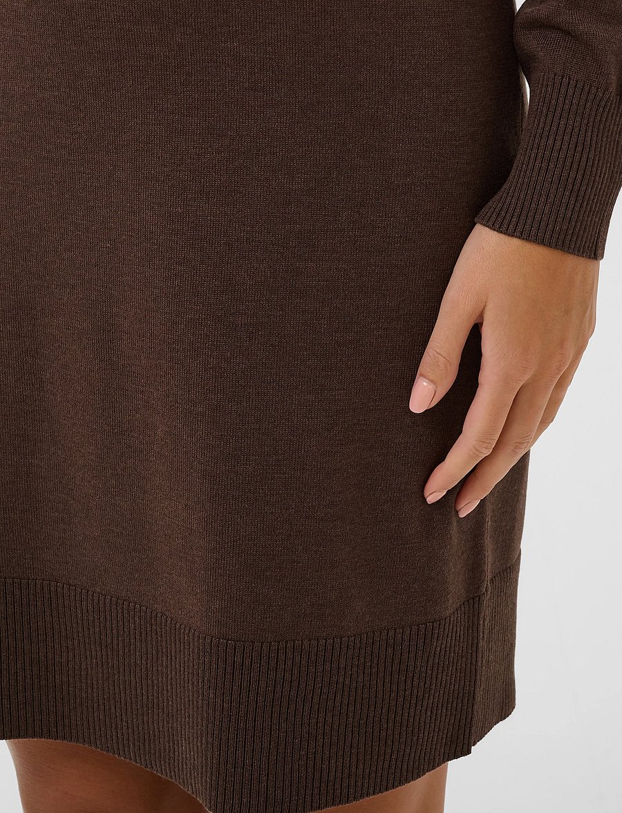 Saint Tropez - U6801, MilaSZ Rollneck Dress - strikkjoler - bracken melange - 4