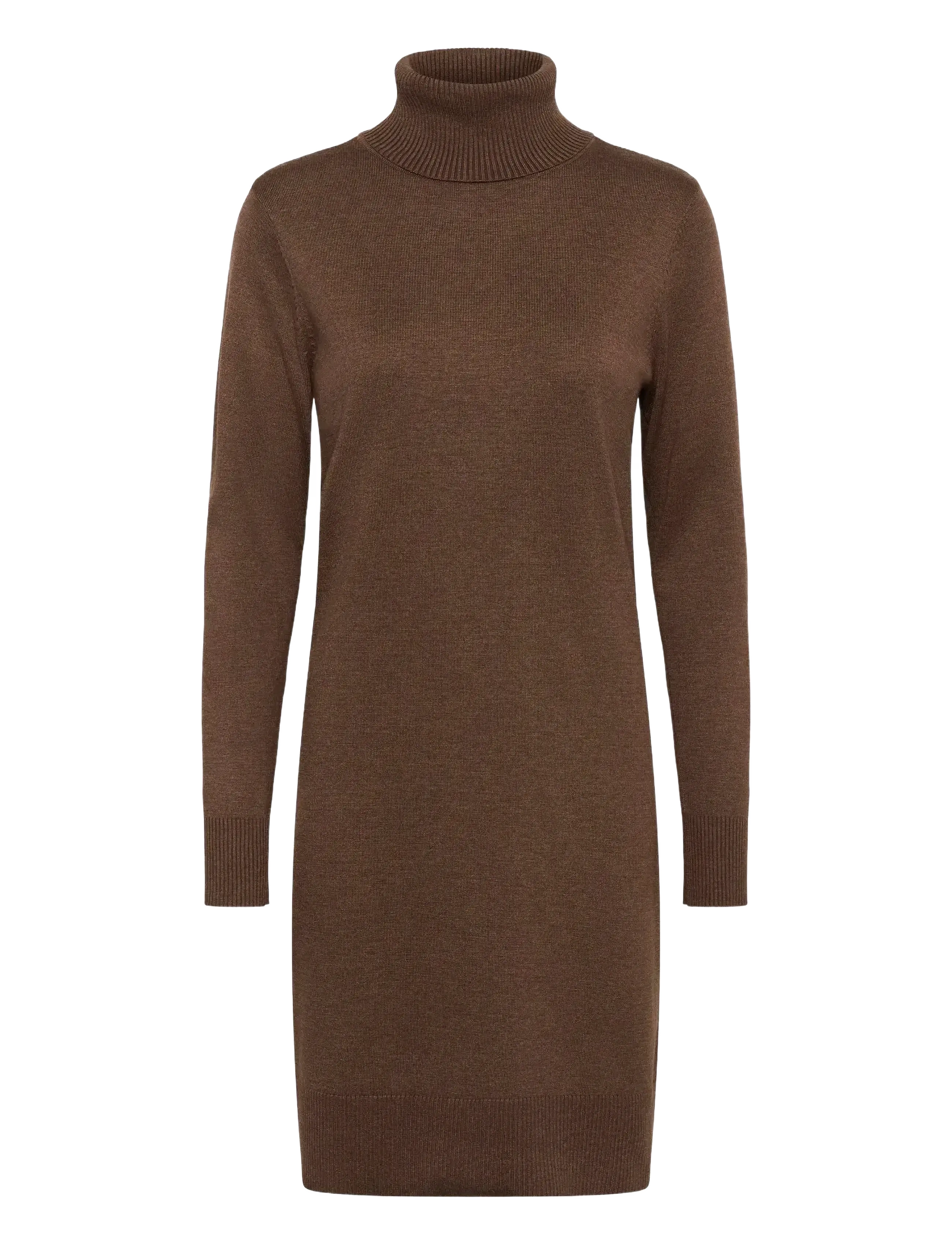 Saint Tropez U6801, MilaSZ Rollneck Dress - Kleidid - FONDUE FUDGE MELANGE / brown