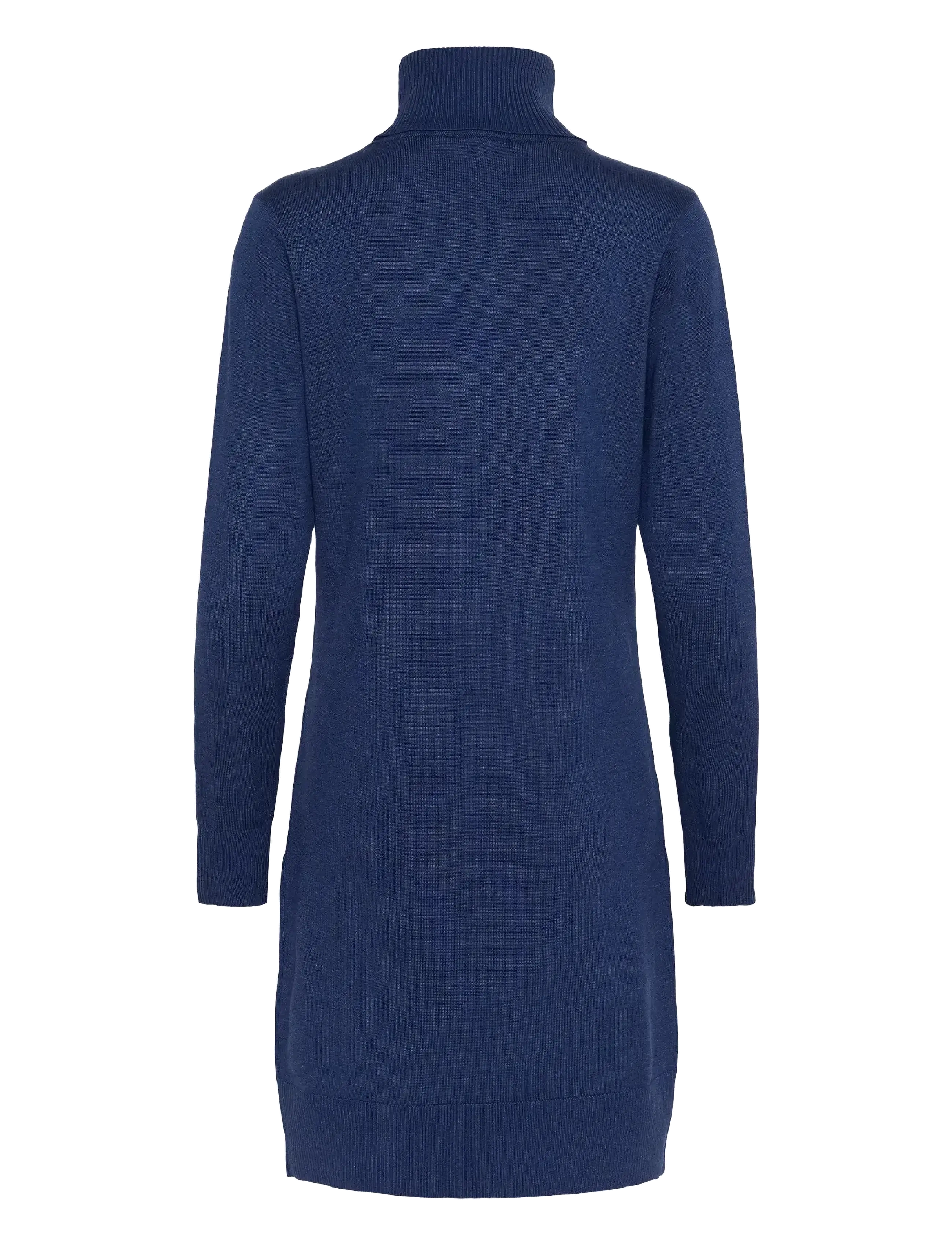 Saint Tropez - U6801, MilaSZ Rollneck Dress - strikkjoler - pageant blue melange - 1