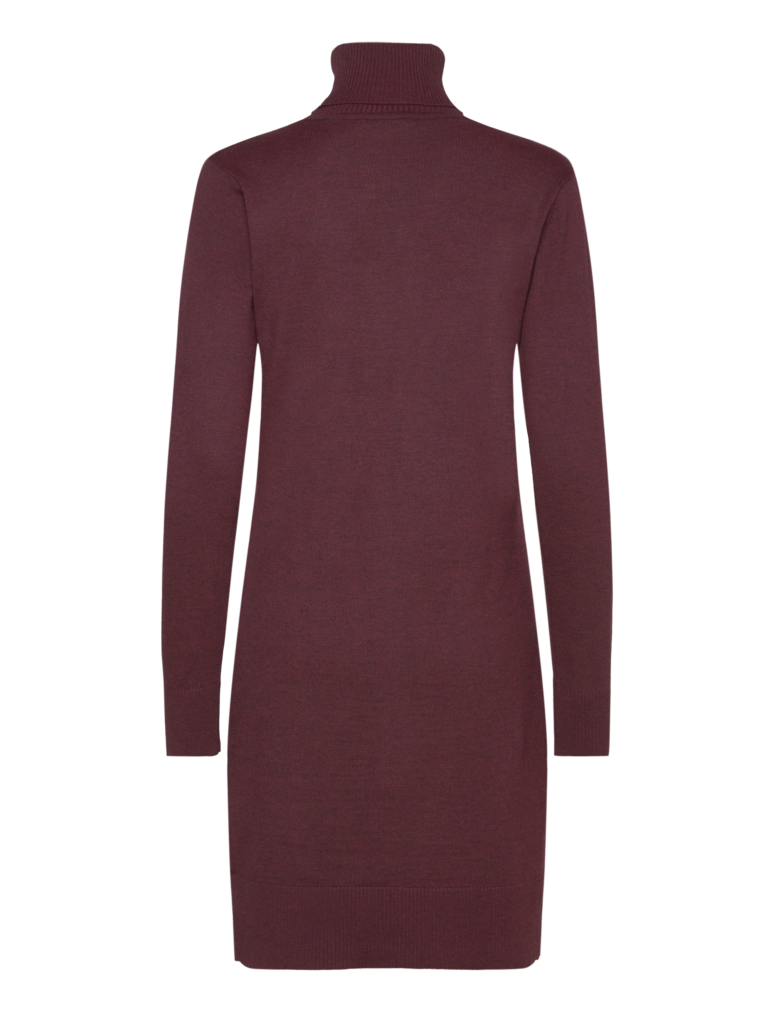 Saint Tropez - U6801, MilaSZ Rollneck Dress - laveste priser - tawny port melange - 2