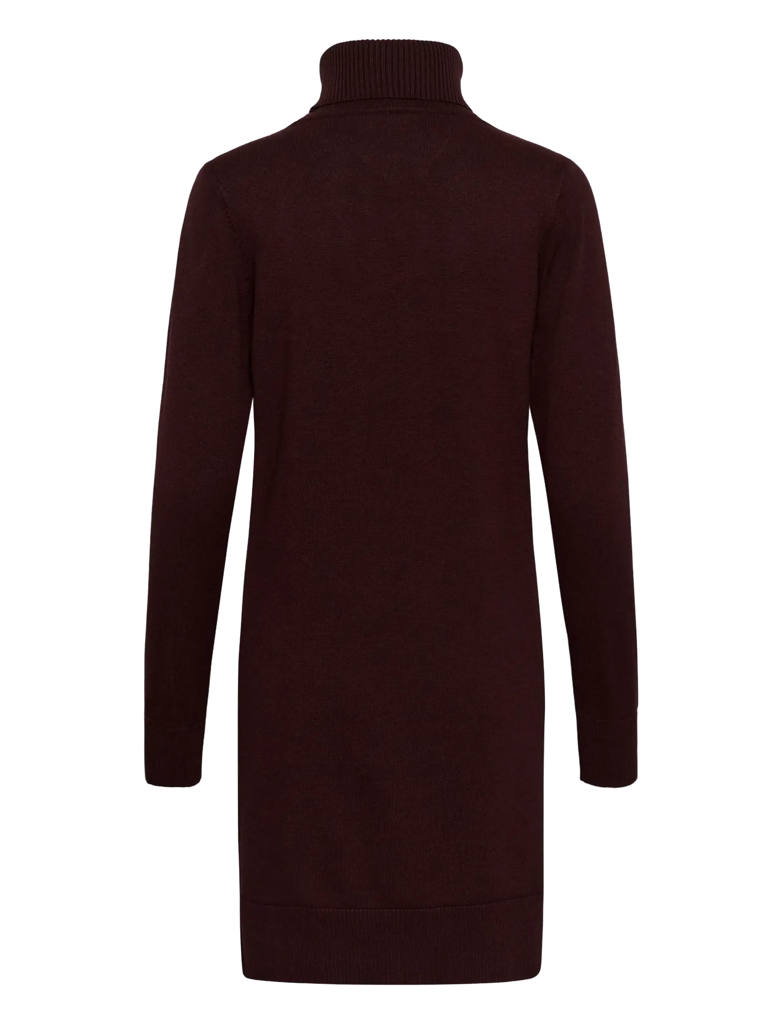 Saint Tropez - U6801, MilaSZ Rollneck Dress - stickade klänningar - winetasting melange - 2